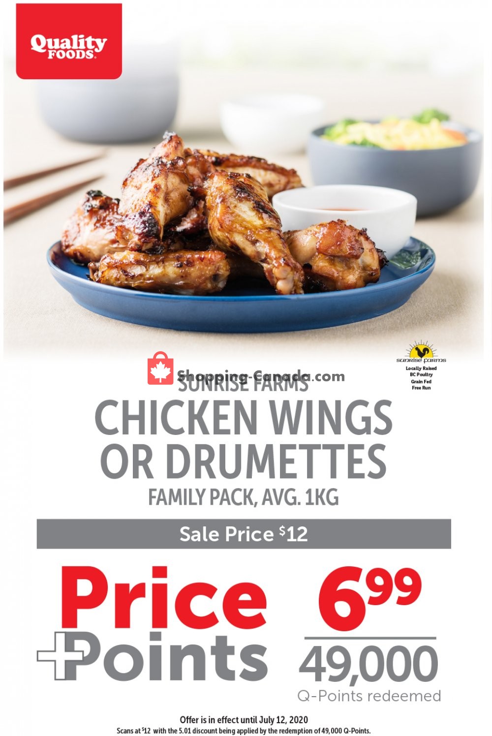 Quality Foods flyer from Monday July 6, 2020 to Sunday July 12, 2020 - page 1