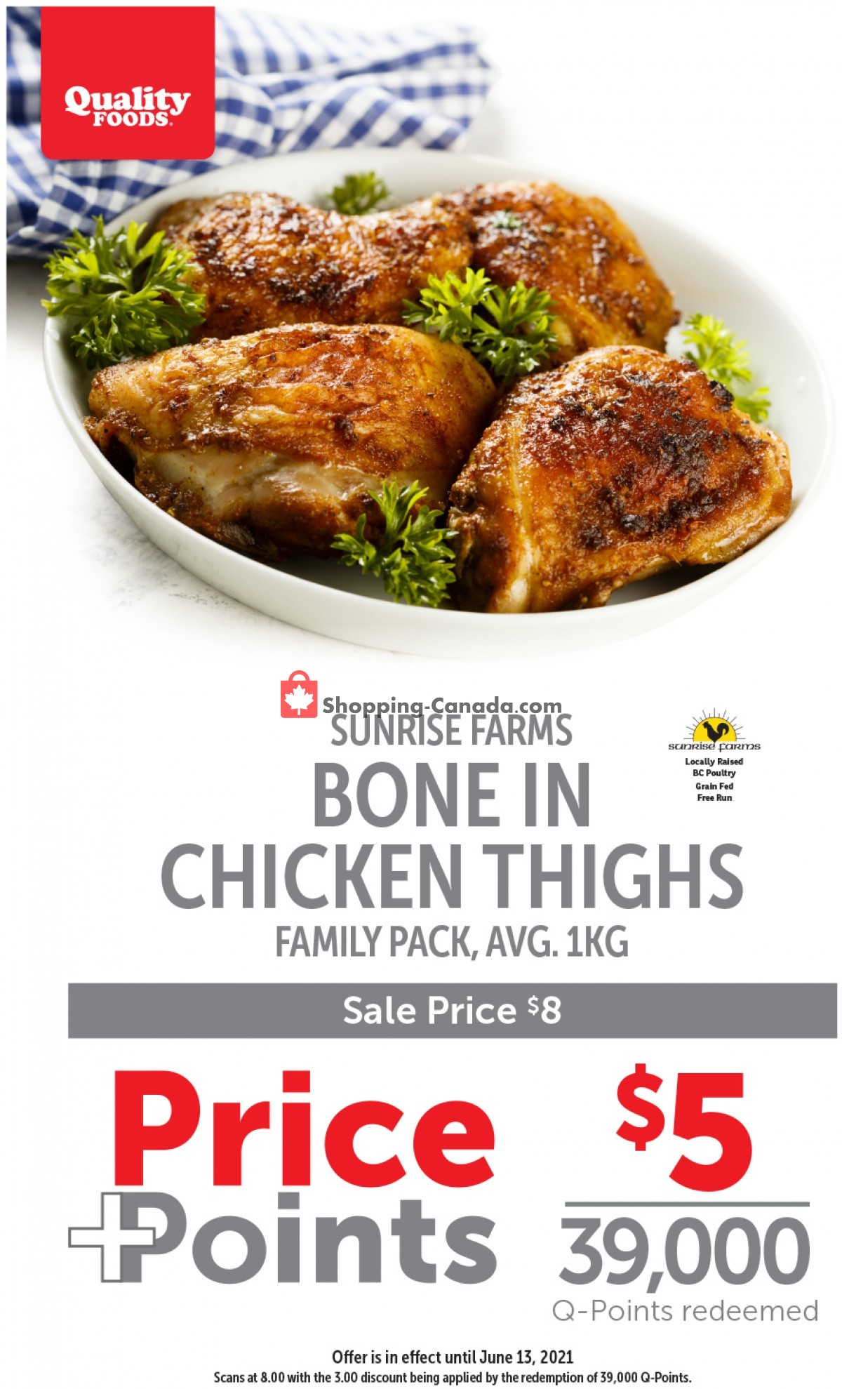 Quality Foods flyer from Monday June 7, 2021 to Sunday June 13, 2021 - page 1