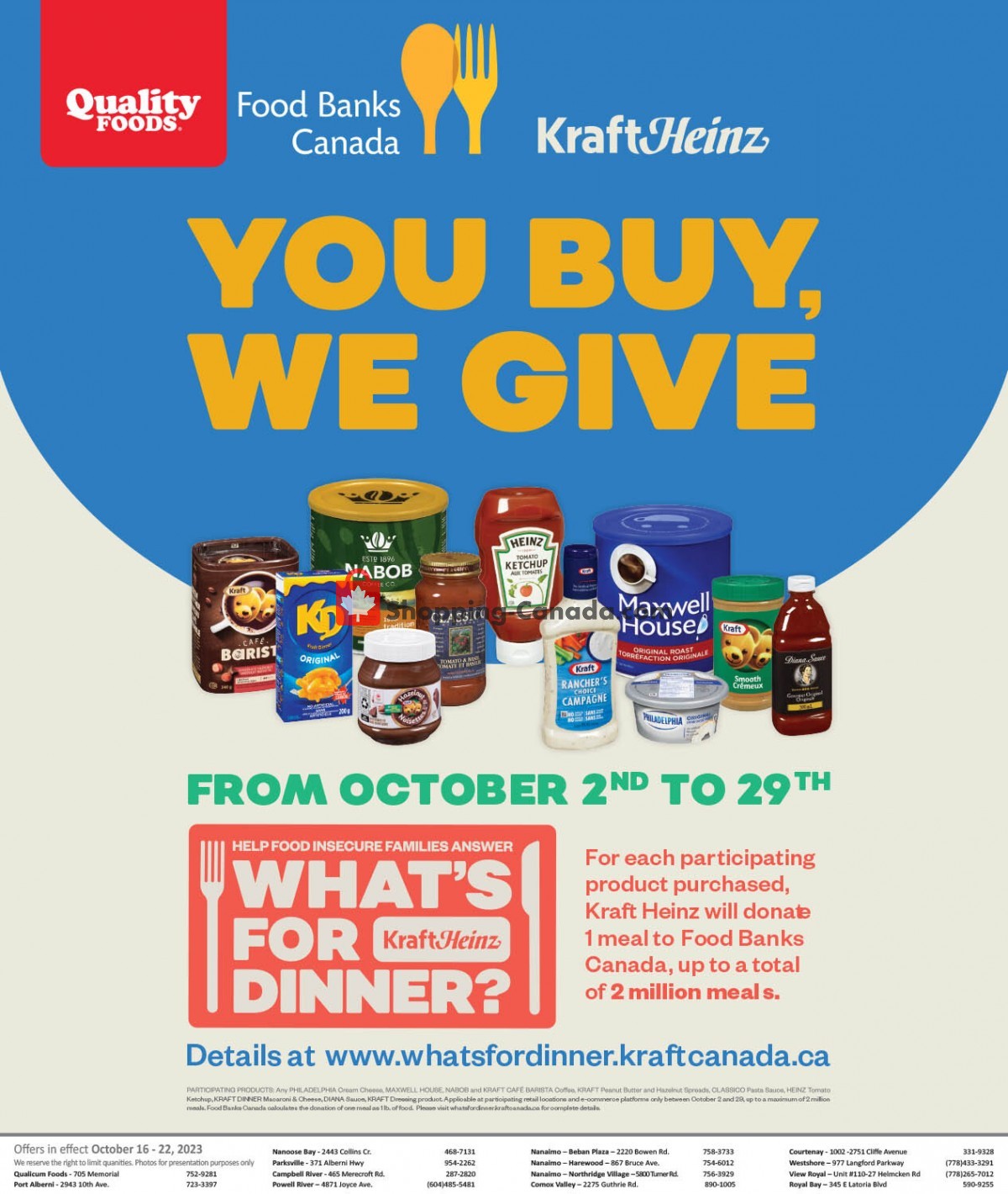Quality Foods flyer from Monday October 16, 2023 to Sunday October 22, 2023 - page 10