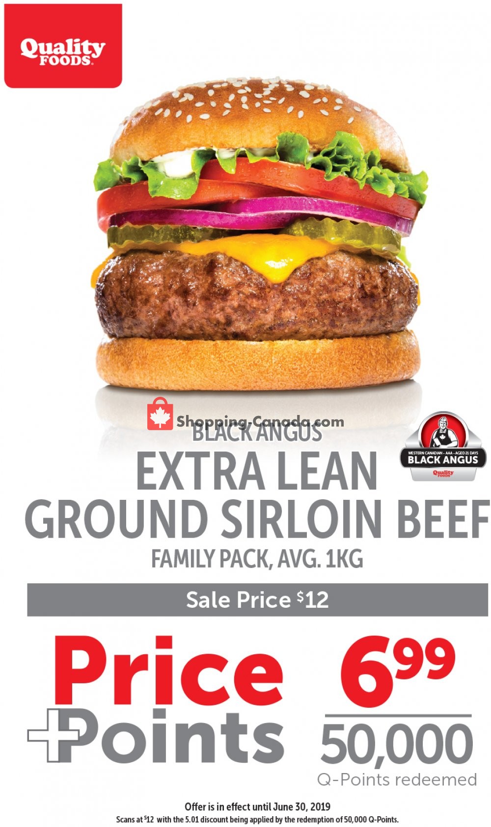 Quality Foods flyer from Monday June 24, 2019 to Sunday June 30, 2019 - page 1