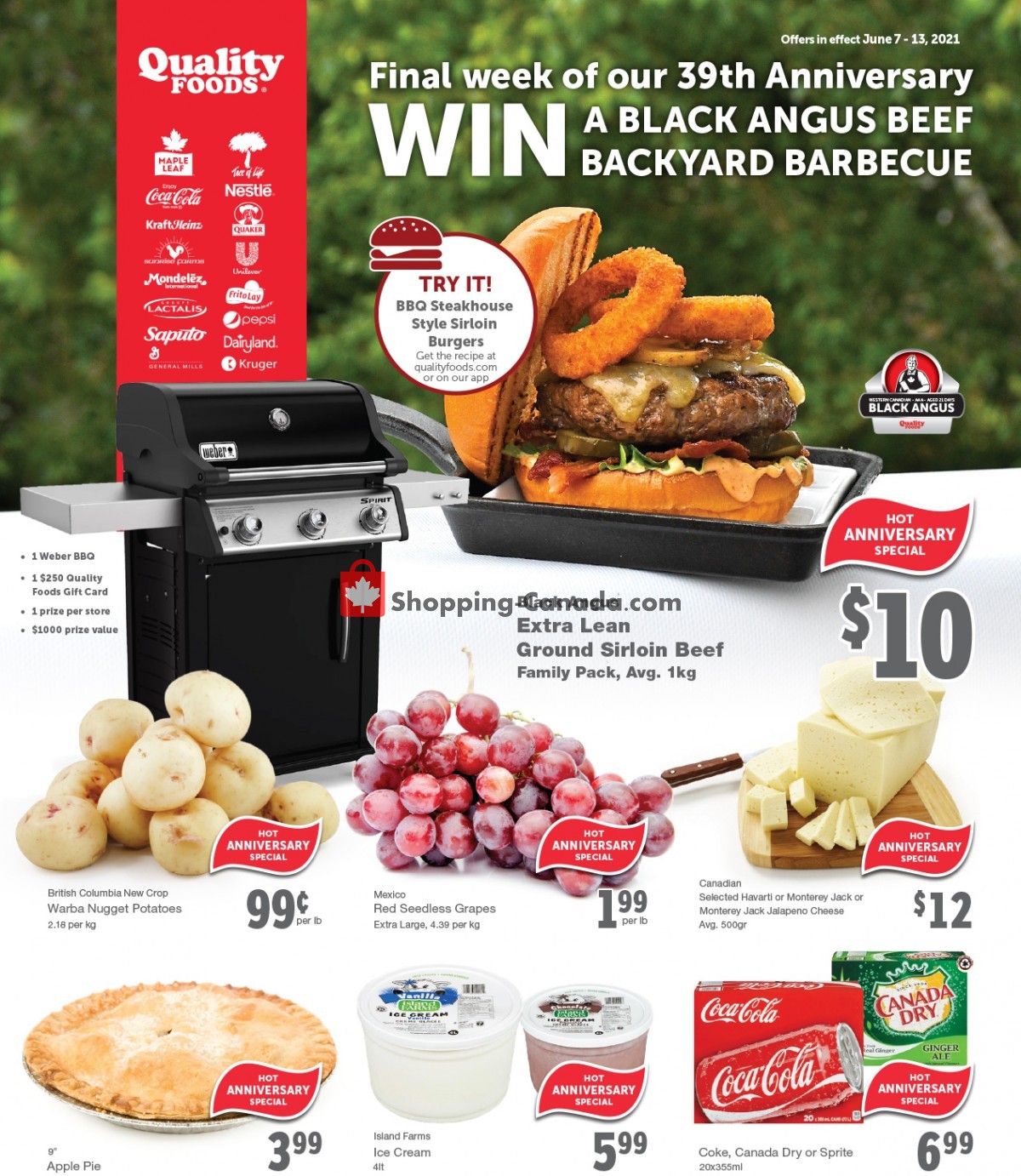 Quality Foods flyer from Monday June 7, 2021 to Sunday June 13, 2021 - page 1