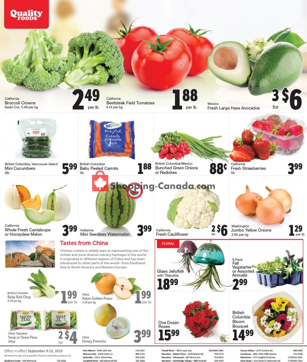Quality Foods flyer from Monday September 9, 2019 to Sunday September 15, 2019 - page 7