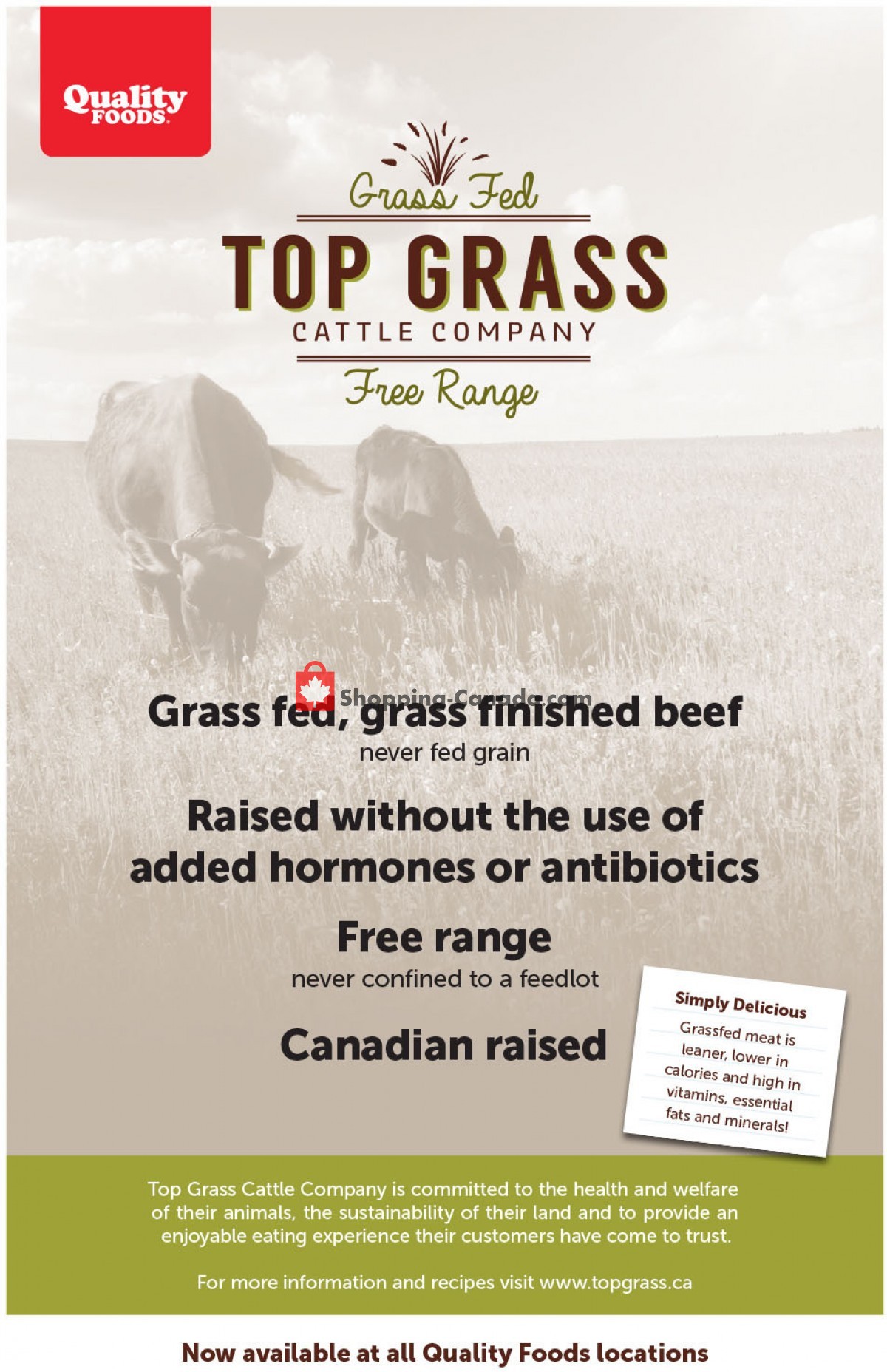 Quality Foods flyer from Monday April 26, 2021 to Sunday May 2, 2021 - page 1