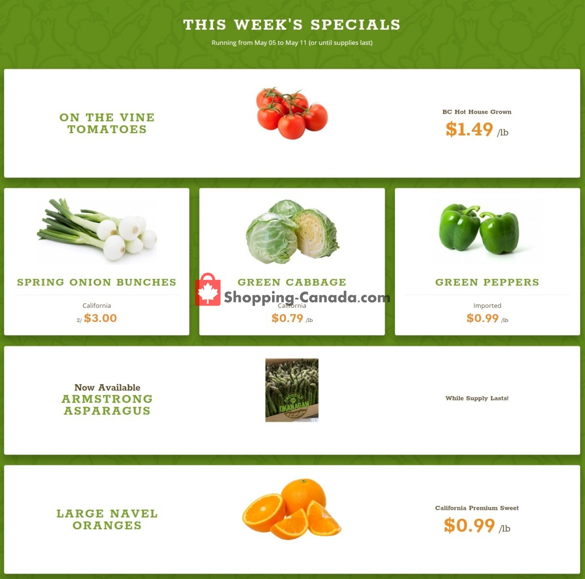 Quality Greens flyer from Wednesday May 5, 2021 to Tuesday May 11, 2021 - page 1