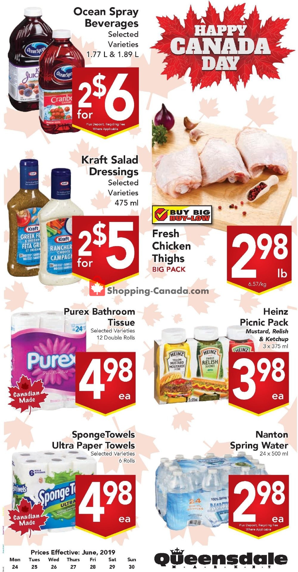 Queensdale Market flyer from Monday June 24, 2019 to Sunday June 30, 2019 - page 1