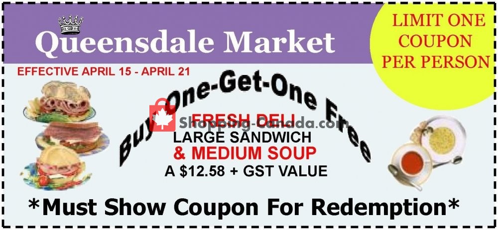 Queensdale Market flyer from Monday April 15, 2019 to Sunday April 21, 2019 - page 1