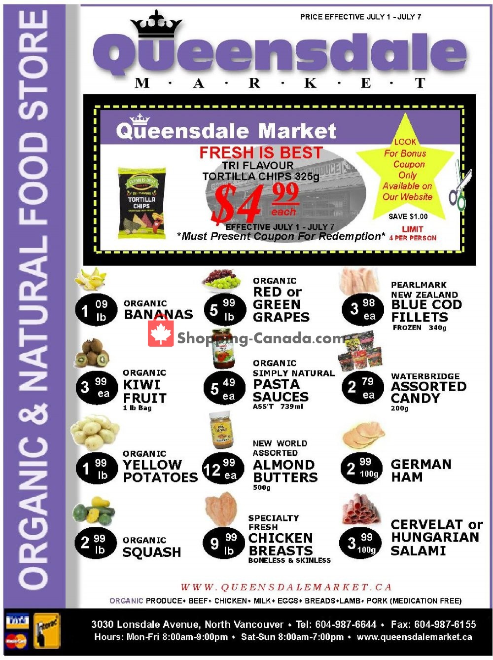 Queensdale Market flyer from Monday July 1, 2019 to Sunday July 7, 2019 - page 1