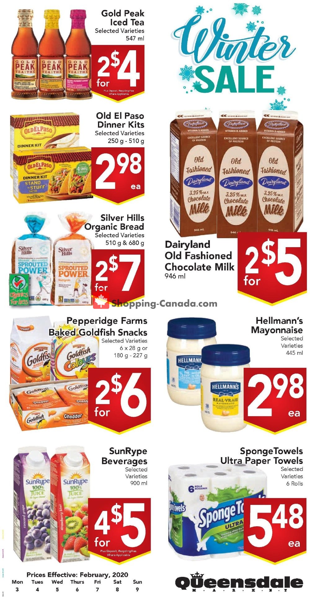 Queensdale Market flyer from Monday February 3, 2020 to Sunday February 9, 2020 - page 1