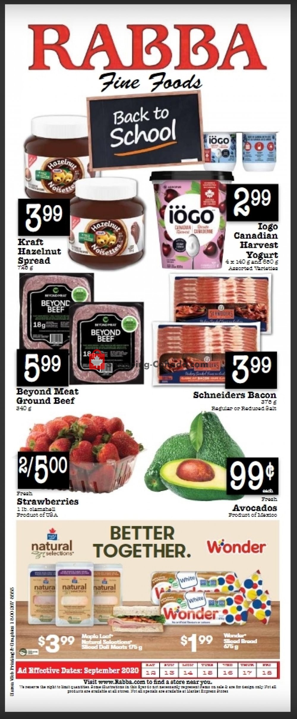 Rabba flyer from Saturday September 12, 2020 to Friday September 18, 2020 - page 1