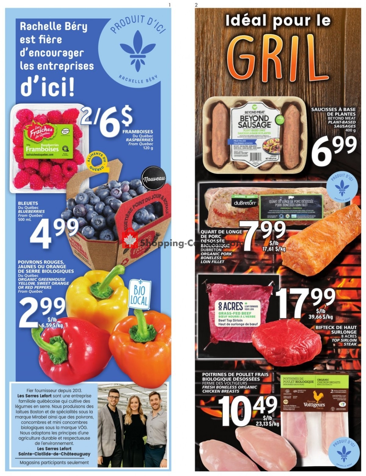Rachelle Béry flyer from Thursday July 15, 2021 to Wednesday July 28, 2021 - page 1