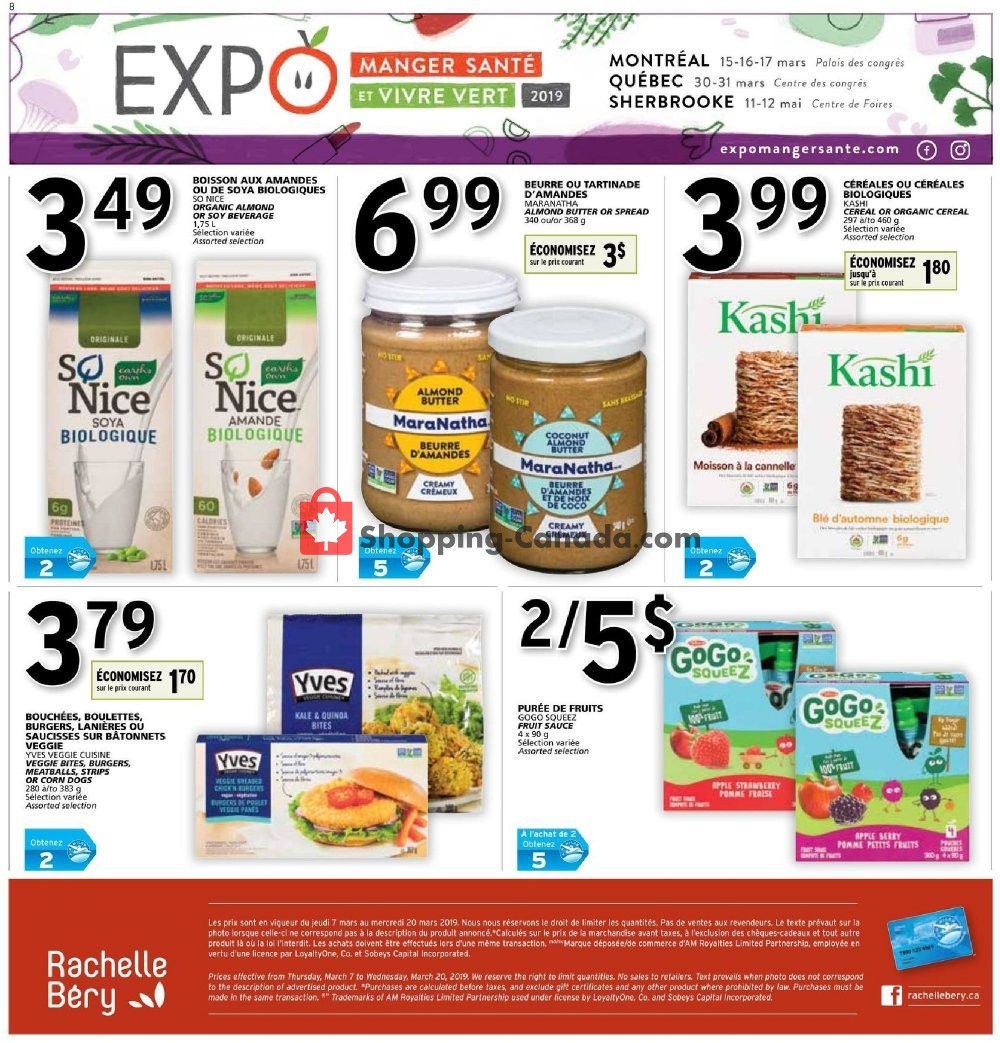 Rachelle Béry flyer from Thursday March 7, 2019 to Wednesday March 20, 2019 - page 8