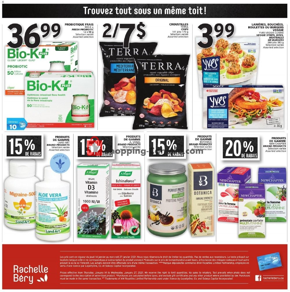 Rachelle Béry flyer from Thursday January 14, 2021 to Wednesday January 27, 2021 - page 7