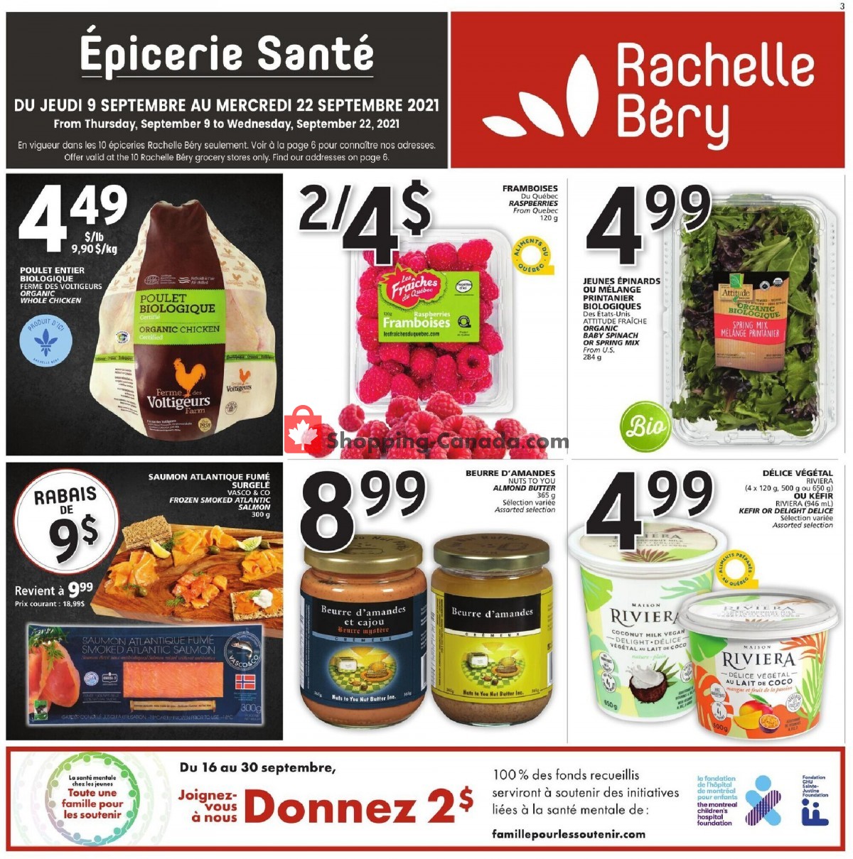 Rachelle Béry flyer from Thursday September 9, 2021 to Wednesday September 22, 2021 - page 3