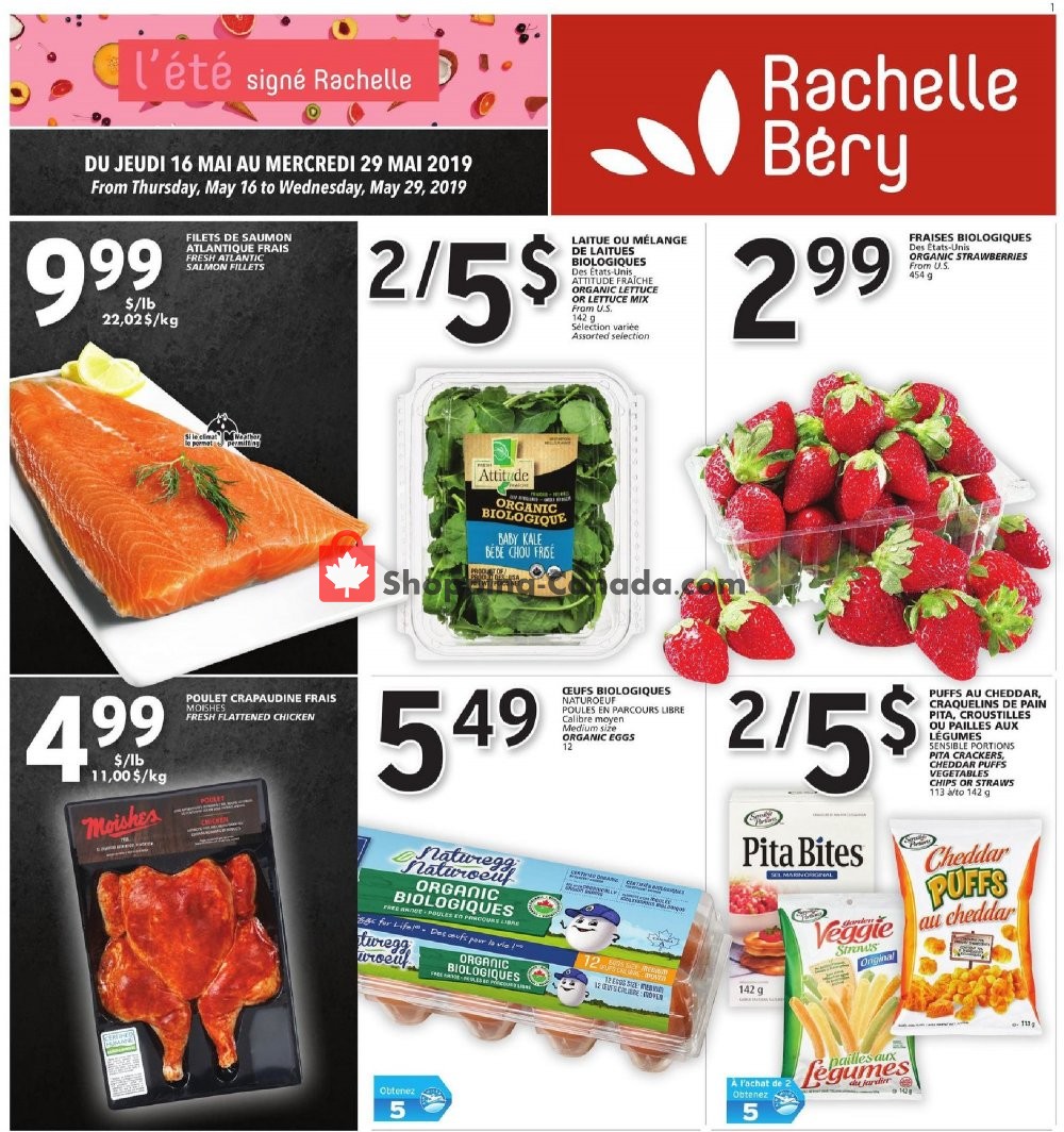 Rachelle Béry flyer from Thursday May 16, 2019 to Wednesday May 29, 2019 - page 1