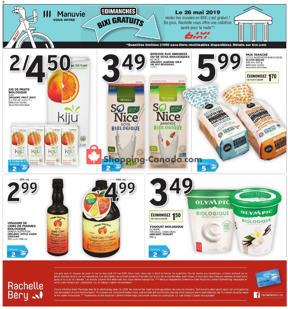 Rachelle Béry flyer from Thursday May 16, 2019 to Wednesday May 29, 2019 - page 8