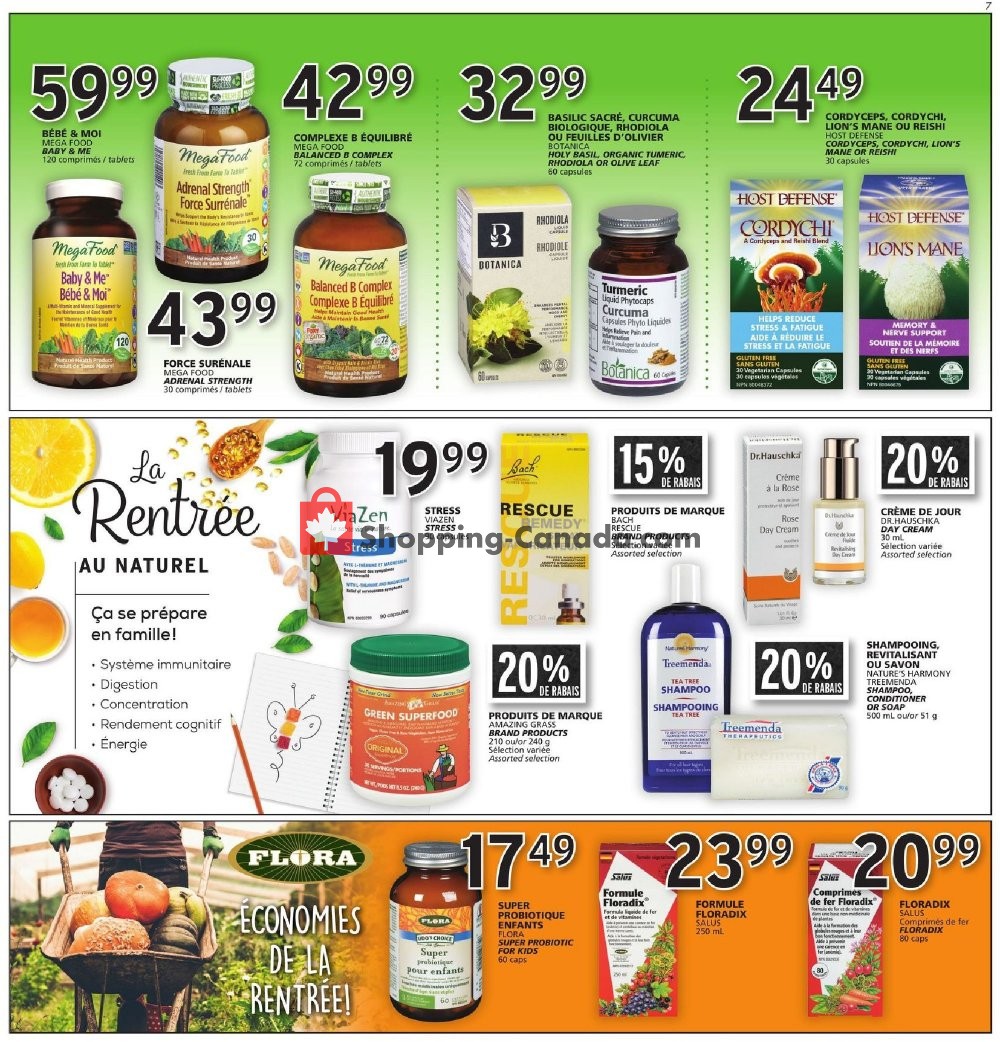 Rachelle Béry flyer from Thursday September 12, 2019 to Wednesday September 18, 2019 - page 7
