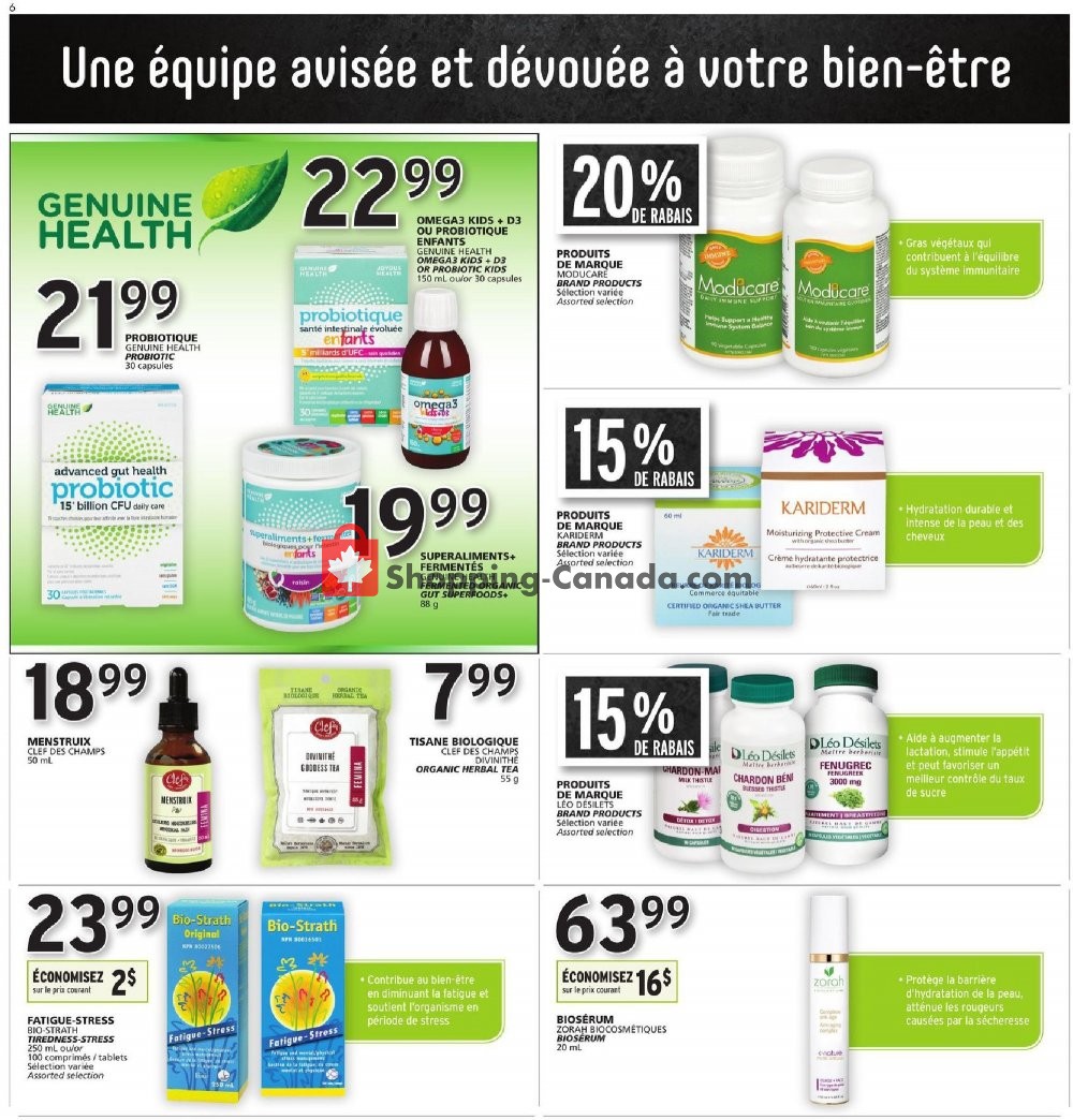 Rachelle Béry flyer from Thursday September 5, 2019 to Wednesday September 11, 2019 - page 6