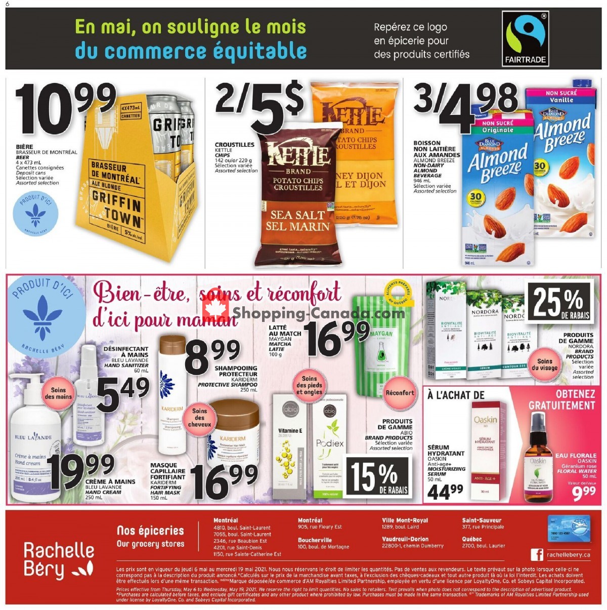 Rachelle Béry flyer from Thursday May 6, 2021 to Wednesday May 19, 2021 - page 6