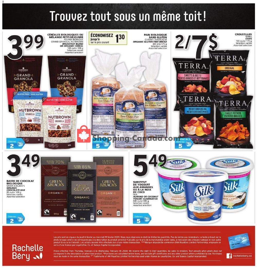 Rachelle Béry flyer from Thursday February 6, 2020 to Wednesday February 19, 2020 - page 8