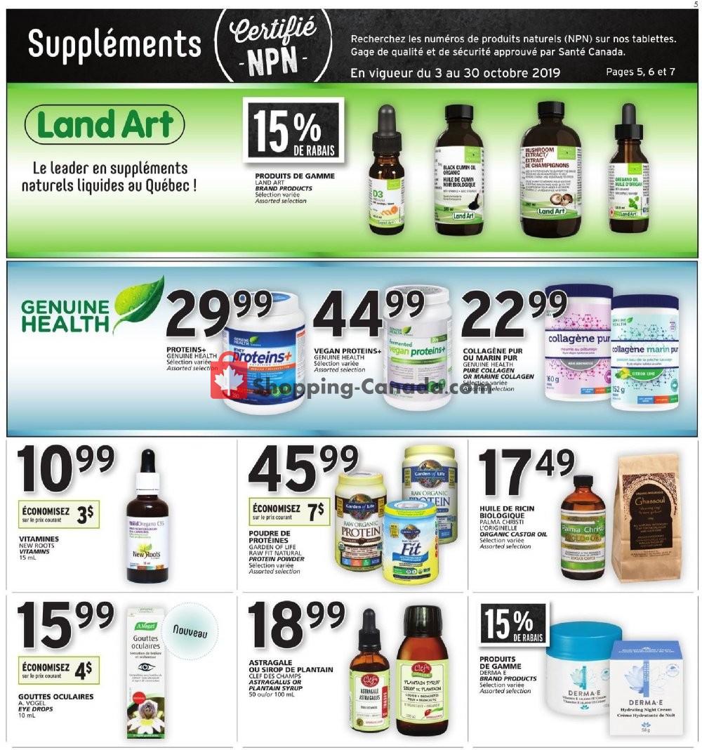 Rachelle Béry flyer from Thursday October 3, 2019 to Wednesday October 16, 2019 - page 5