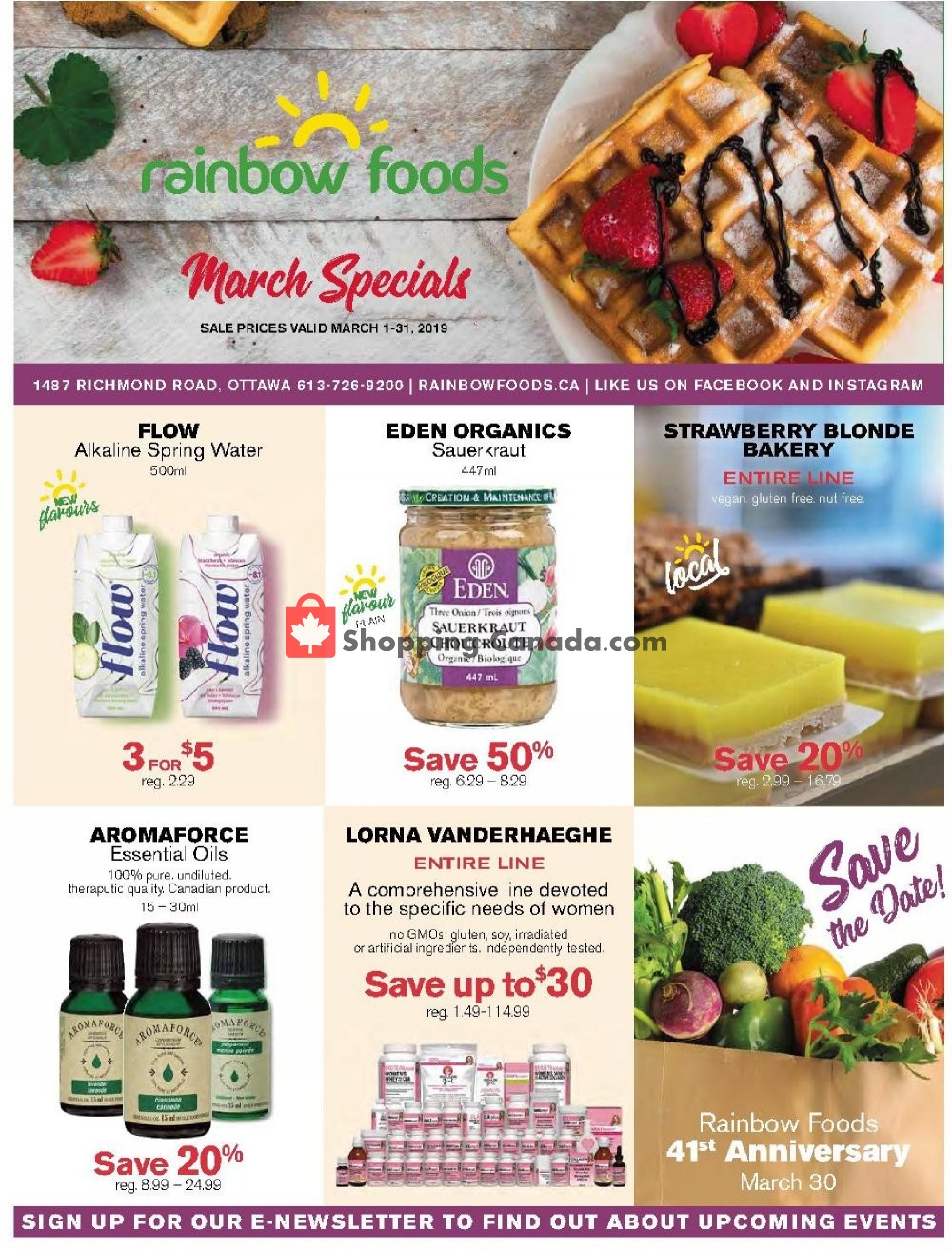 Rainbow Foods flyer from Friday March 1, 2019 to Sunday March 31, 2019 - page 1