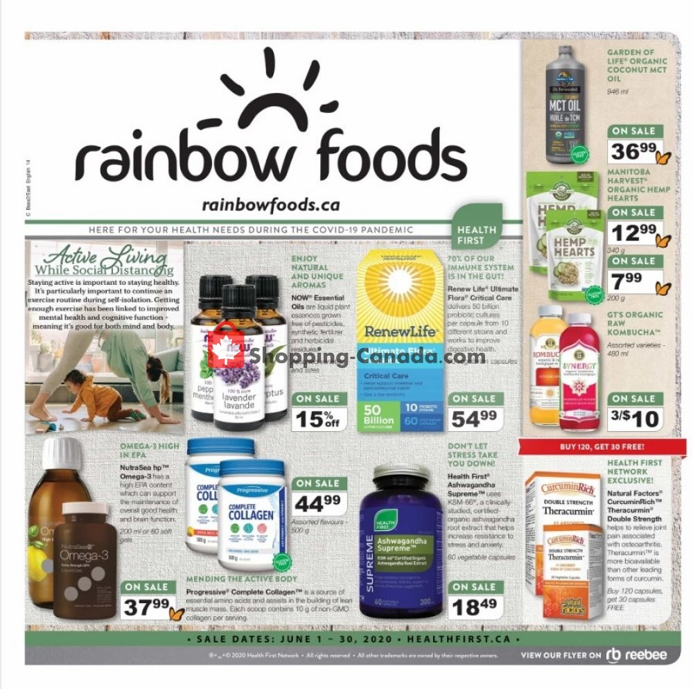 Rainbow Foods flyer from Monday June 1, 2020 to Tuesday June 30, 2020 - page 1