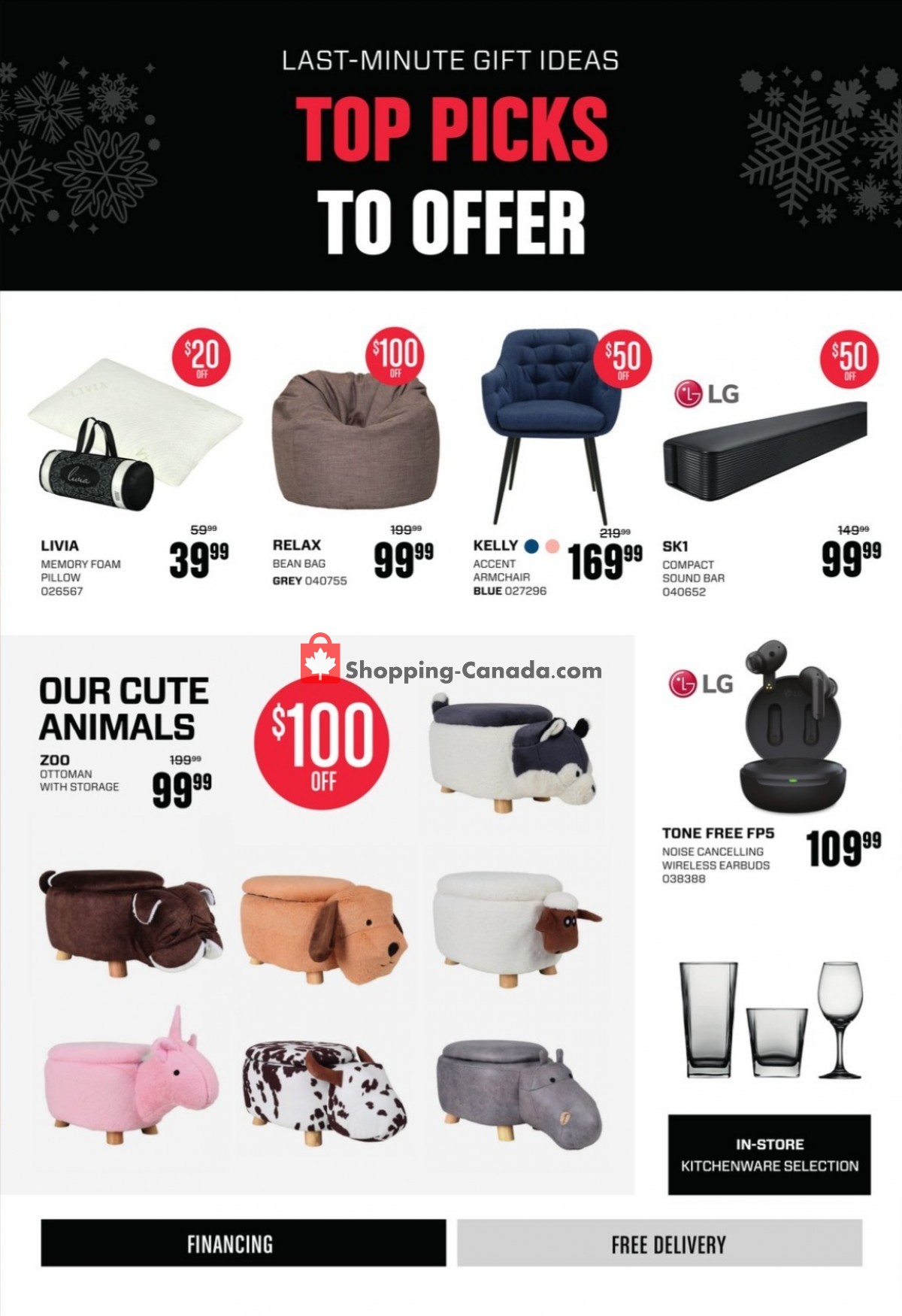 RD Furniture Canada, flyer (Boxing Day Sale) December 19 January