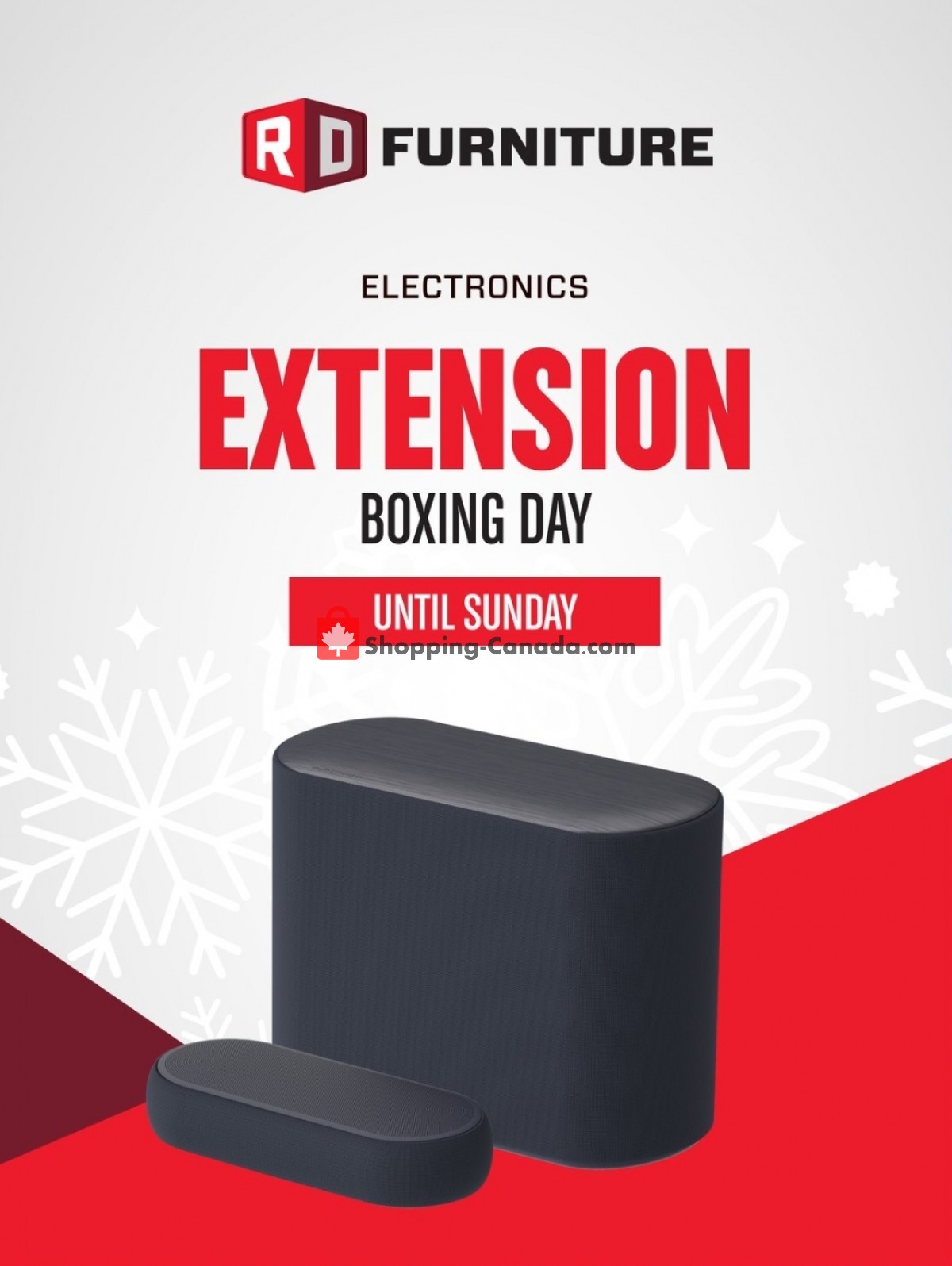 RD Furniture Canada, flyer (Extension Boxing Day) January 6