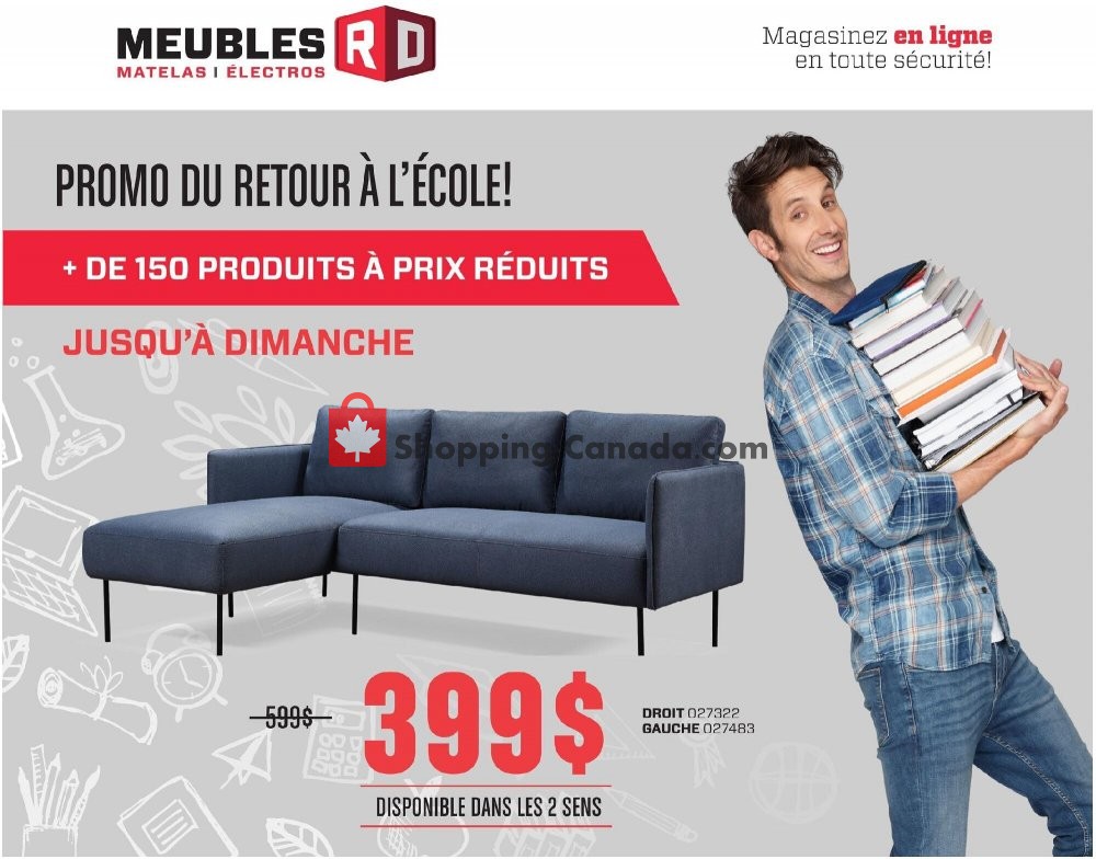 RD Furniture flyer from Monday August 10, 2020 to Sunday August 16, 2020 - page 1