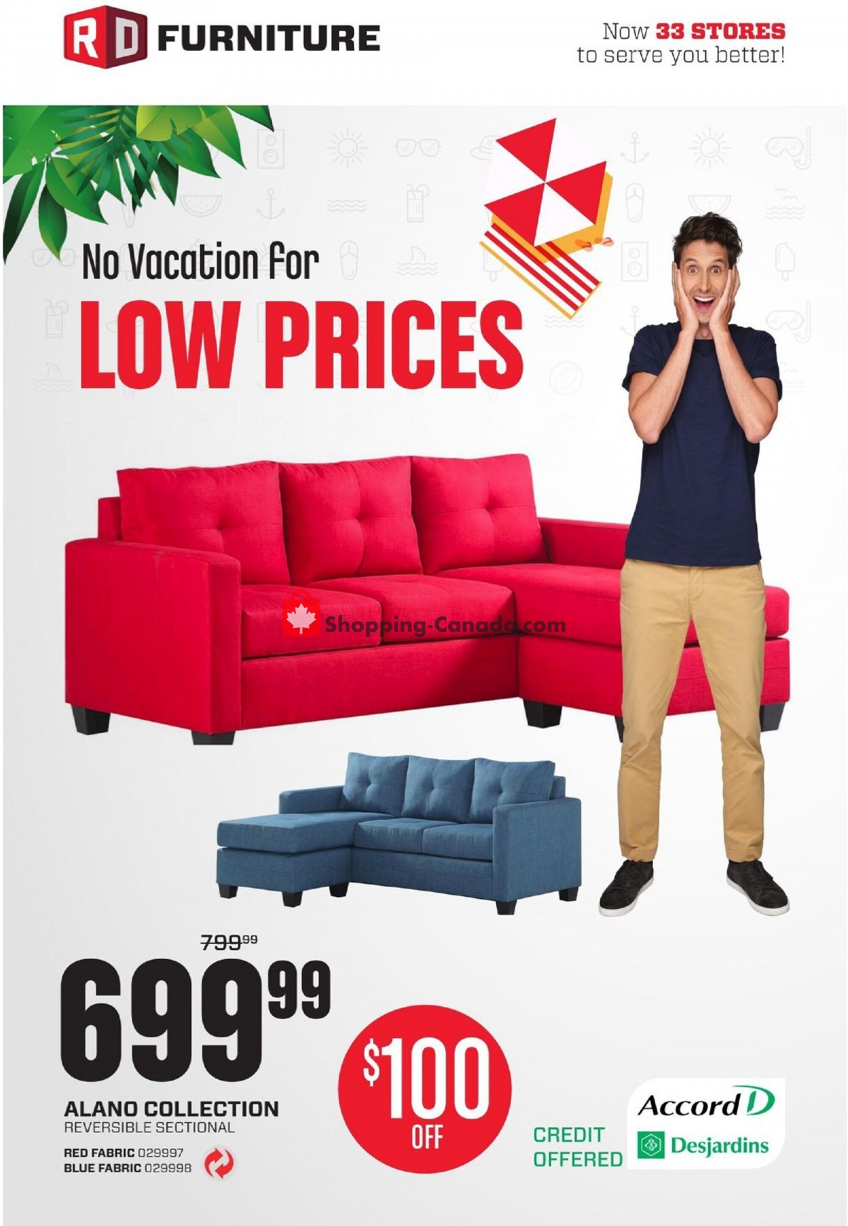 RD Furniture flyer from Monday July 12, 2021 to Sunday July 18, 2021 - page 1