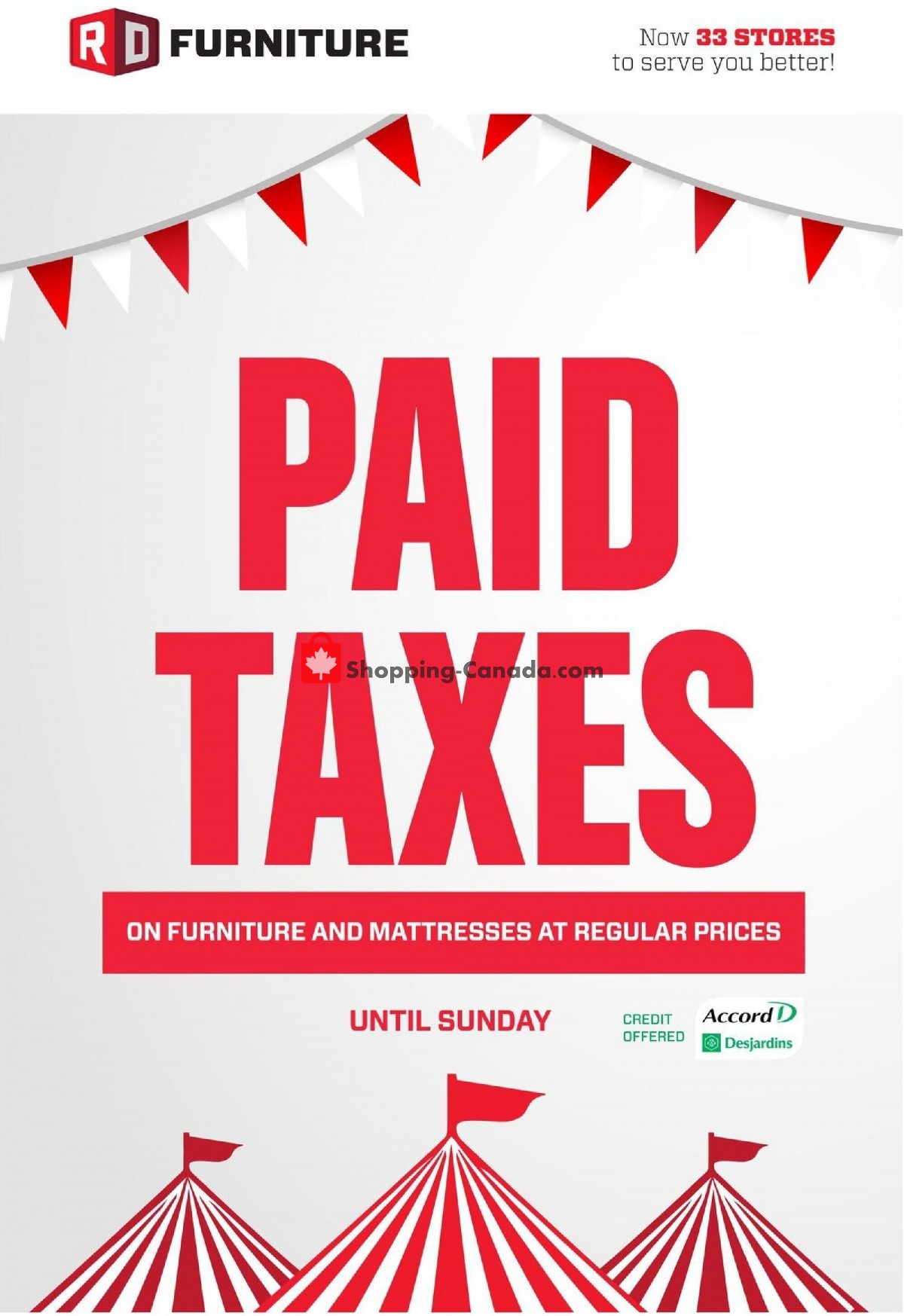 RD Furniture flyer from Monday September 13, 2021 to Sunday September 19, 2021 - page 1