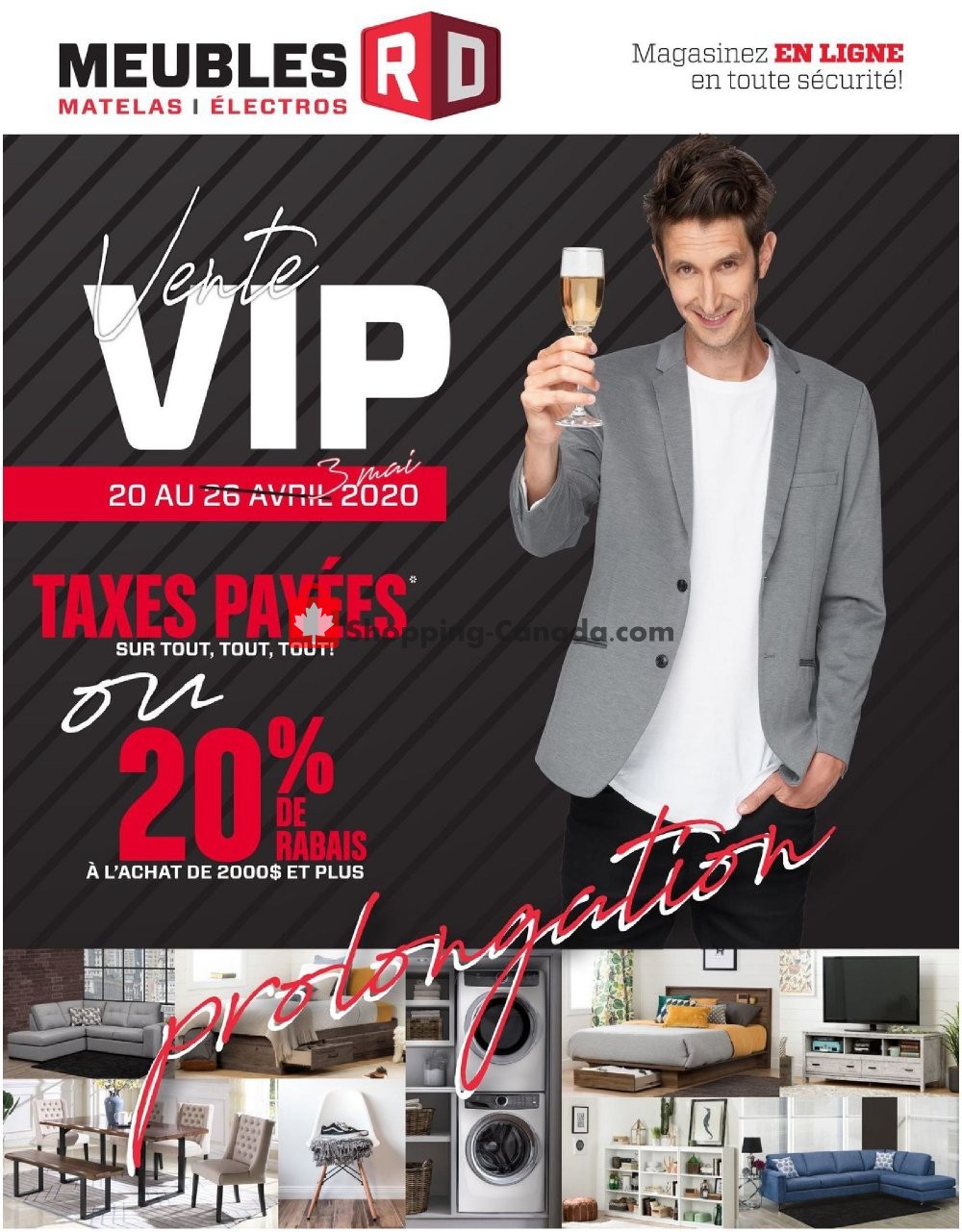 RD Furniture flyer from Monday April 27, 2020 to Sunday May 3, 2020 - page 1