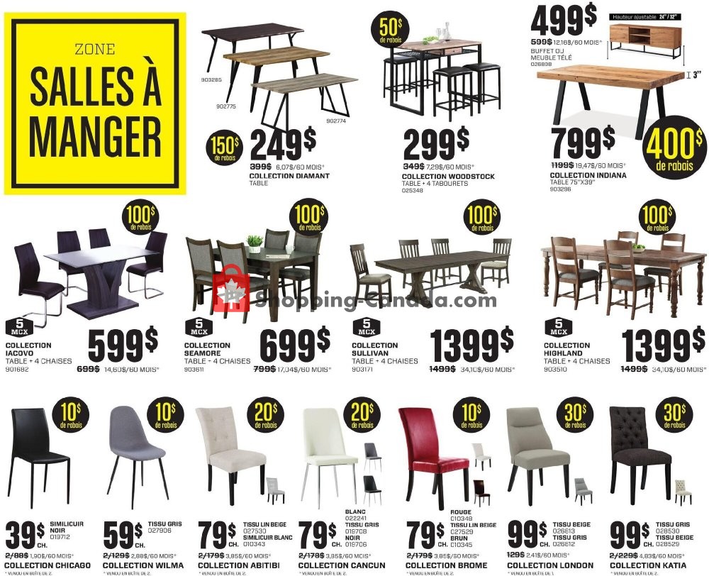 RD Furniture Canada, flyer (Taxes Payees) November 16 November 29