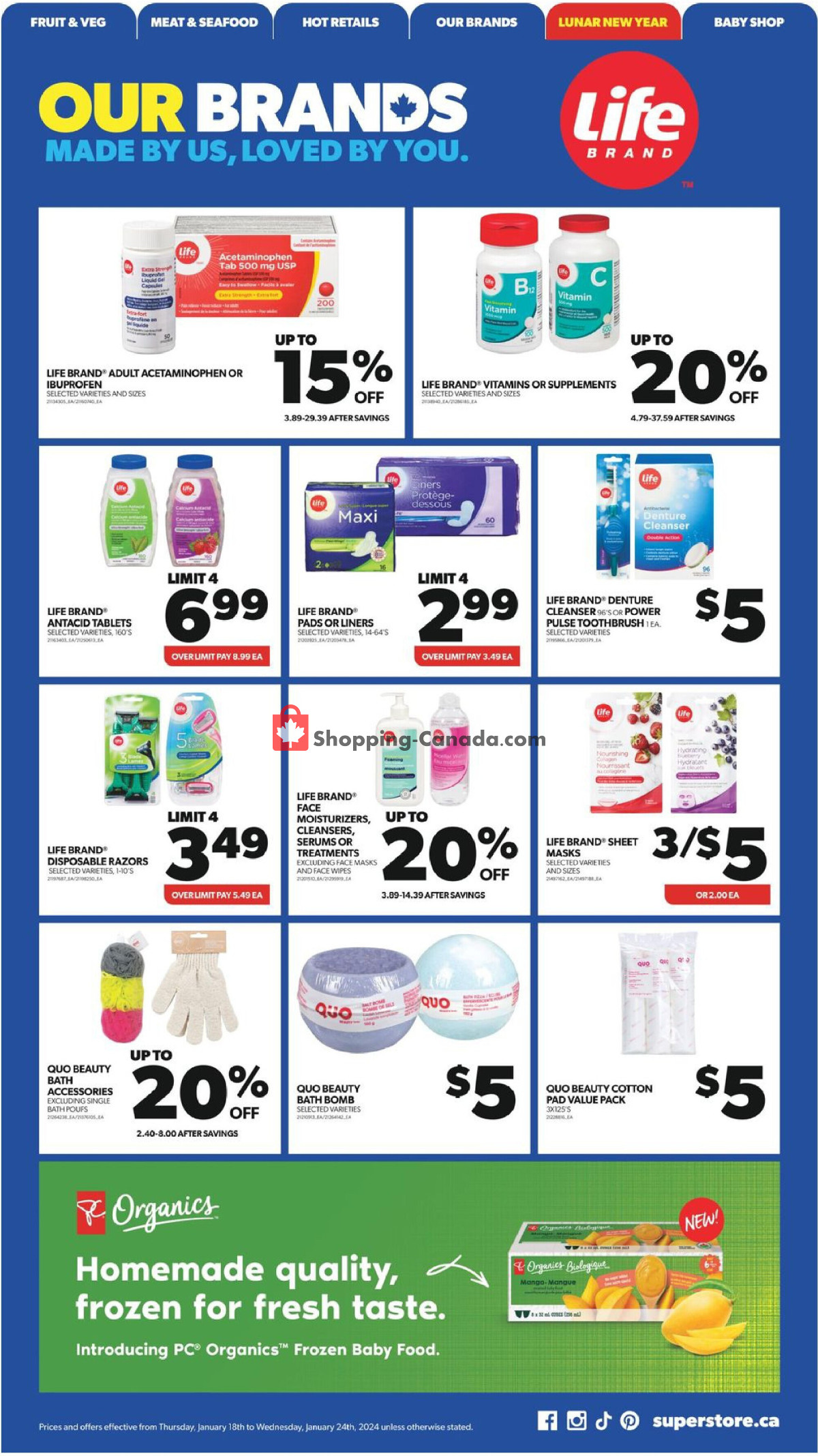 Real Canadian Superstore flyer from Thursday January 18, 2024 to Wednesday January 24, 2024 - page 11