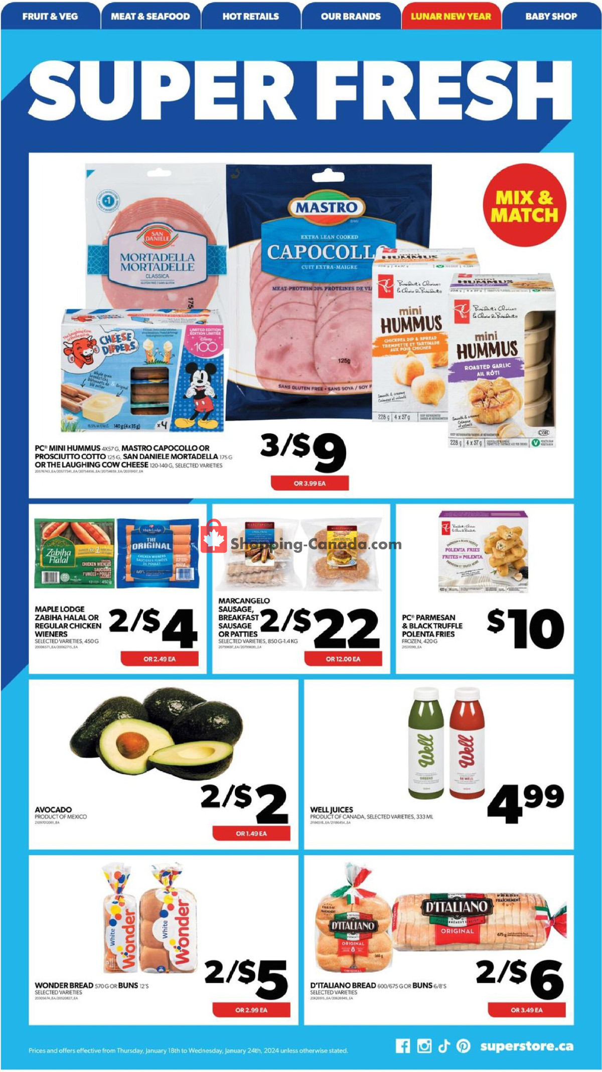 Real Canadian Superstore flyer from Thursday January 18, 2024 to Wednesday January 24, 2024 - page 12
