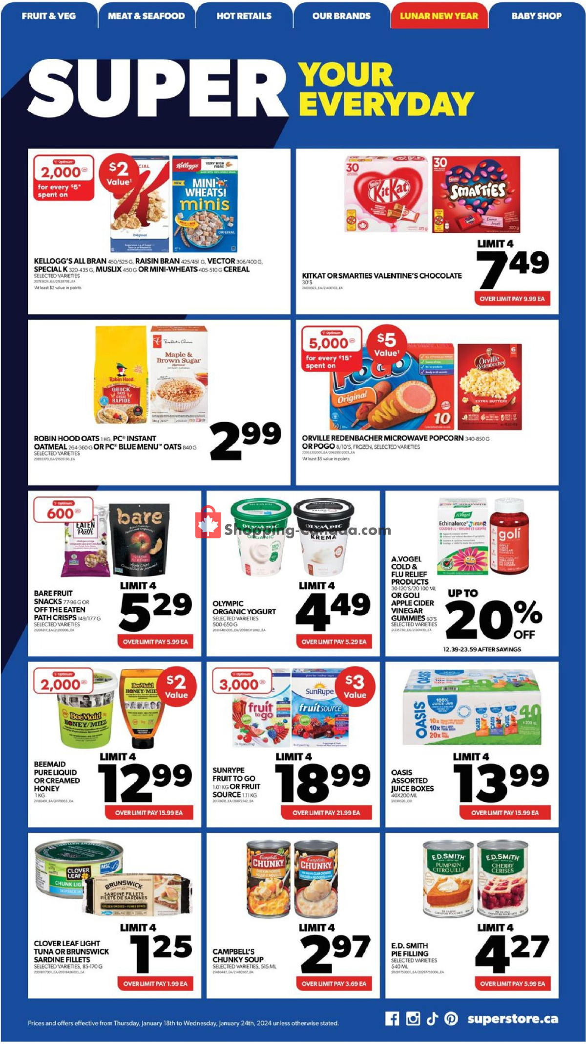 Real Canadian Superstore flyer from Thursday January 18, 2024 to Wednesday January 24, 2024 - page 14