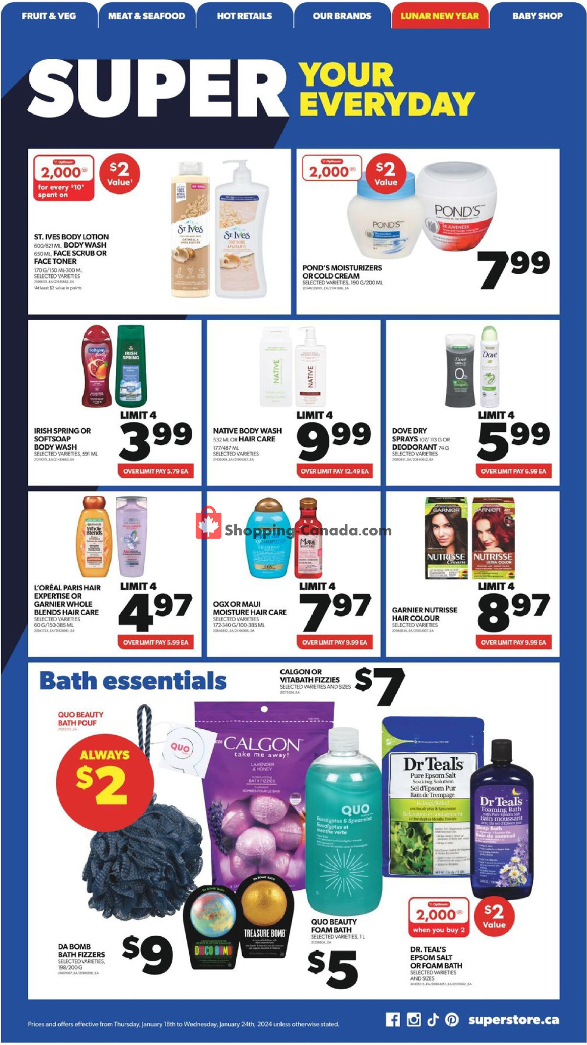 Real Canadian Superstore flyer from Thursday January 18, 2024 to Wednesday January 24, 2024 - page 22