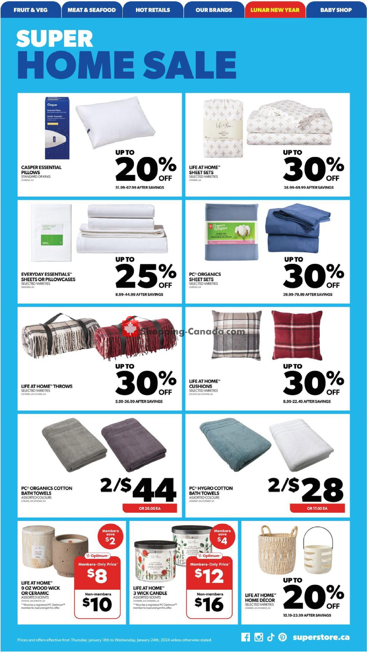 Real Canadian Superstore flyer from Thursday January 18, 2024 to Wednesday January 24, 2024 - page 24