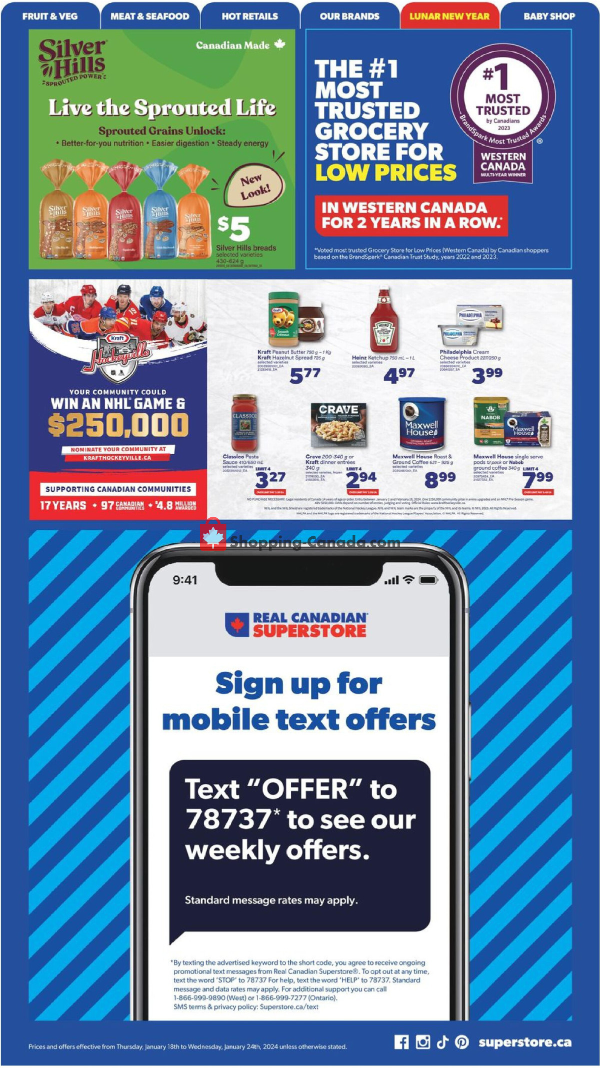 Real Canadian Superstore flyer from Thursday January 18, 2024 to Wednesday January 24, 2024 - page 27