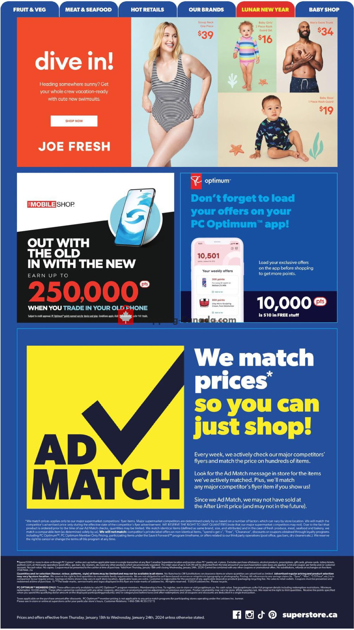 Real Canadian Superstore flyer from Thursday January 18, 2024 to Wednesday January 24, 2024 - page 28