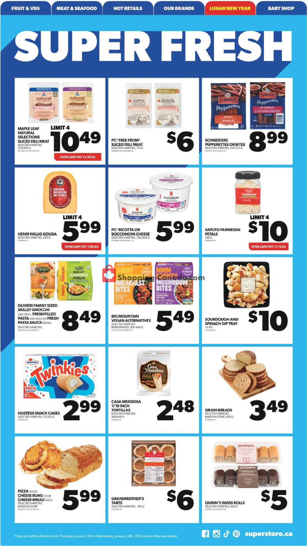 Real Canadian Superstore flyer from Thursday January 18, 2024 to Wednesday January 24, 2024 - page 6