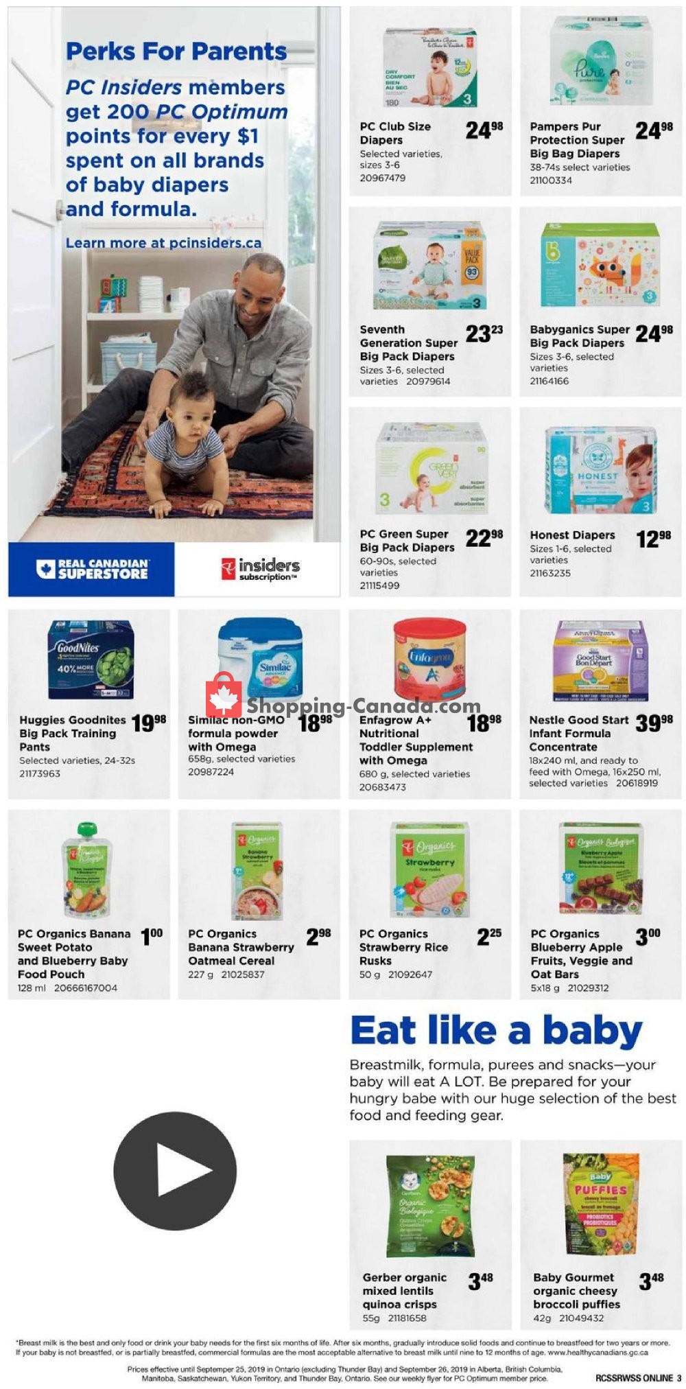 Real Canadian Superstore flyer from Thursday September 12, 2019 to Thursday September 26, 2019 - page 3