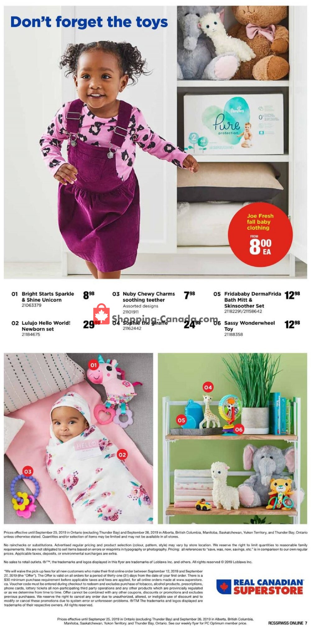 Real Canadian Superstore flyer from Thursday September 12, 2019 to Thursday September 26, 2019 - page 7