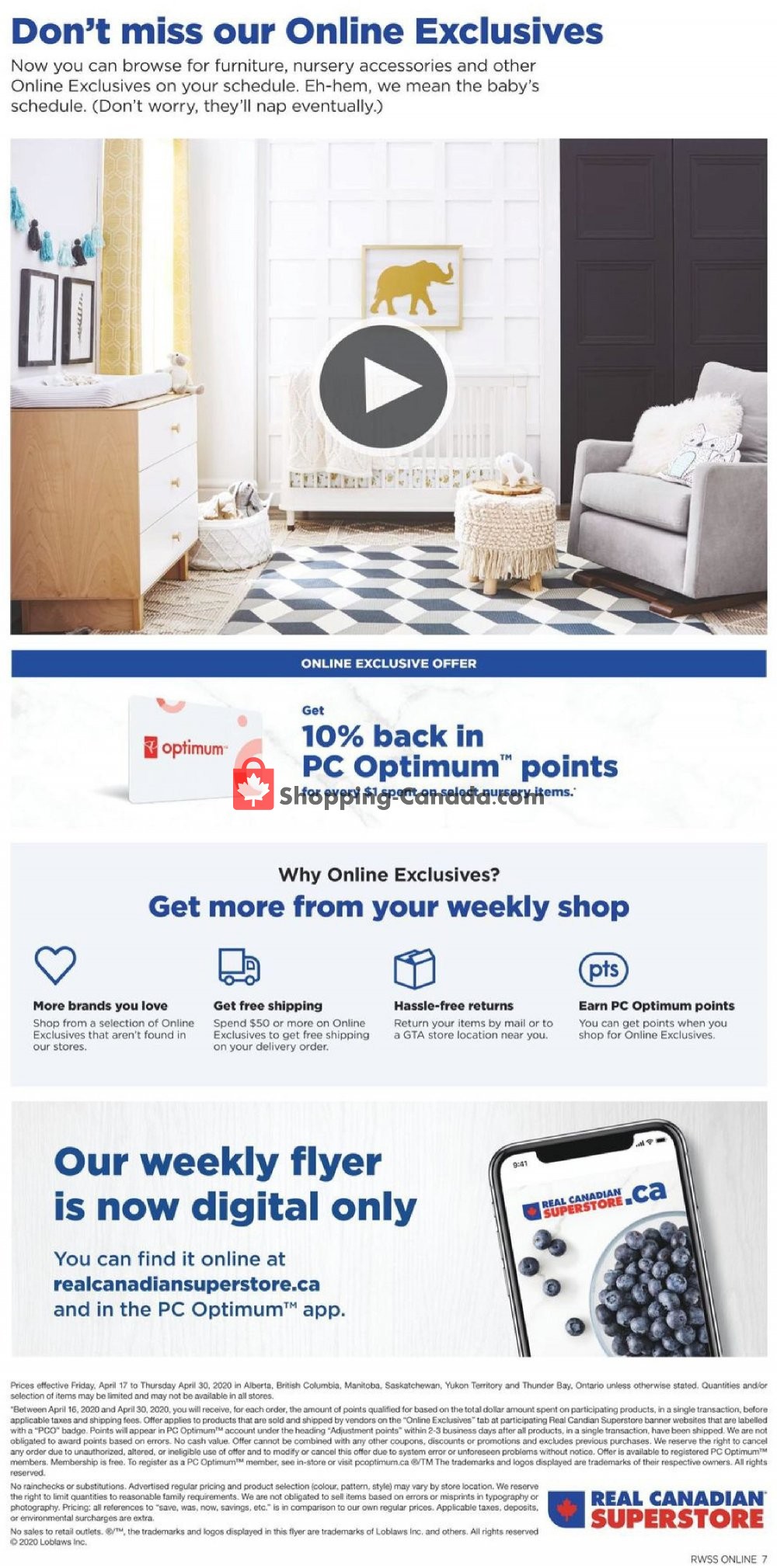 Real Canadian Superstore flyer from Friday April 17, 2020 to Thursday April 30, 2020 - page 7