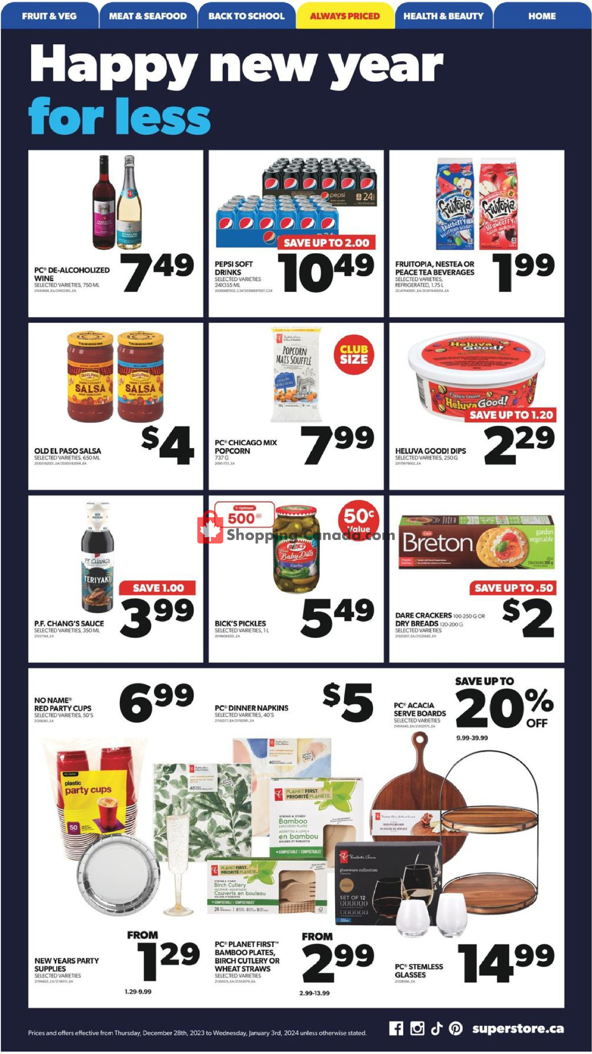 Real Canadian Superstore flyer from Thursday December 28, 2023 to Wednesday January 3, 2024 - page 10