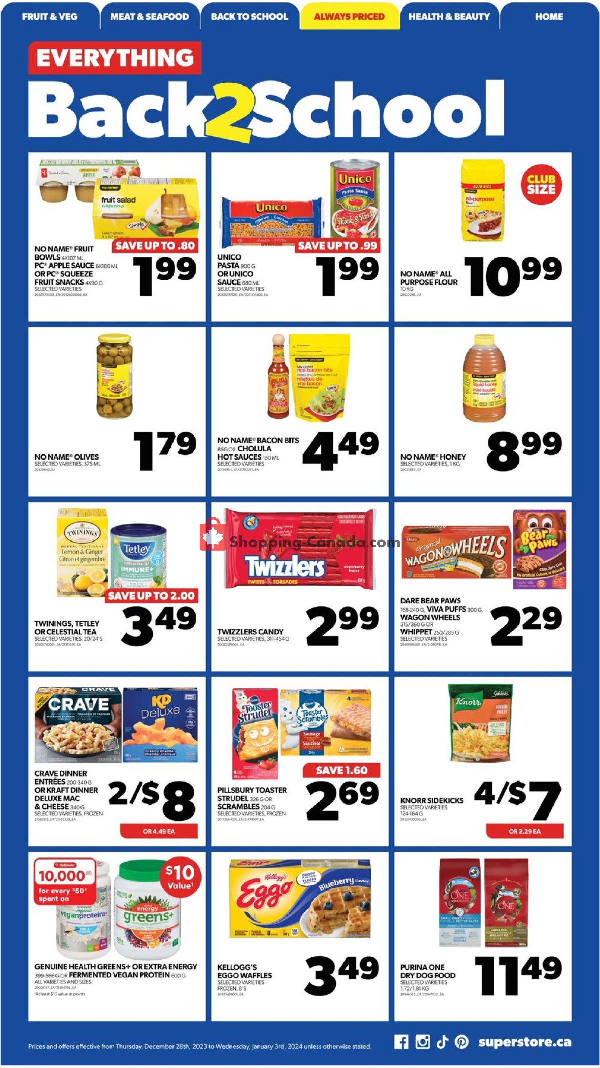 Real Canadian Superstore flyer from Thursday December 28, 2023 to Wednesday January 3, 2024 - page 12