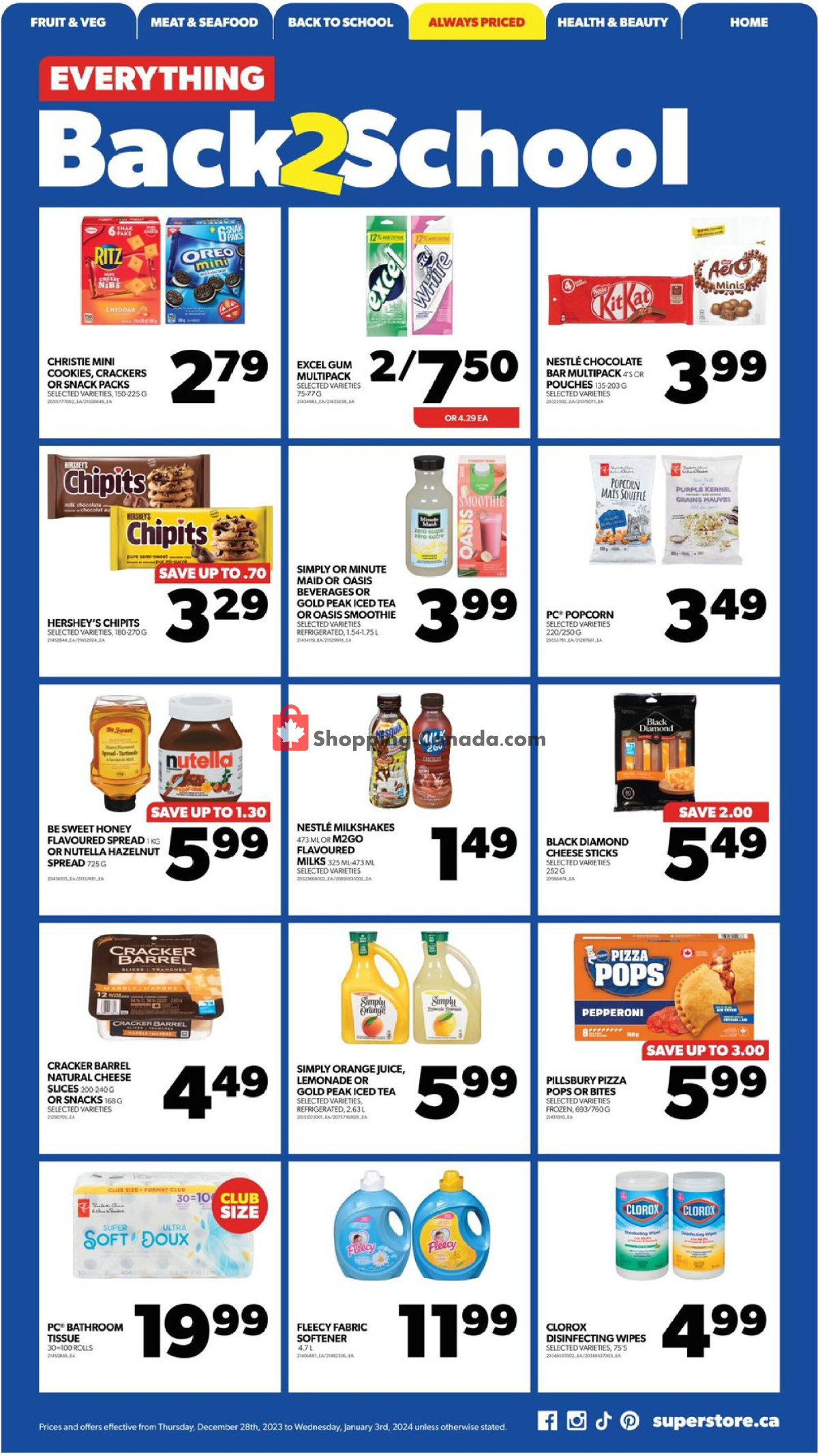 Real Canadian Superstore flyer from Thursday December 28, 2023 to Wednesday January 3, 2024 - page 13