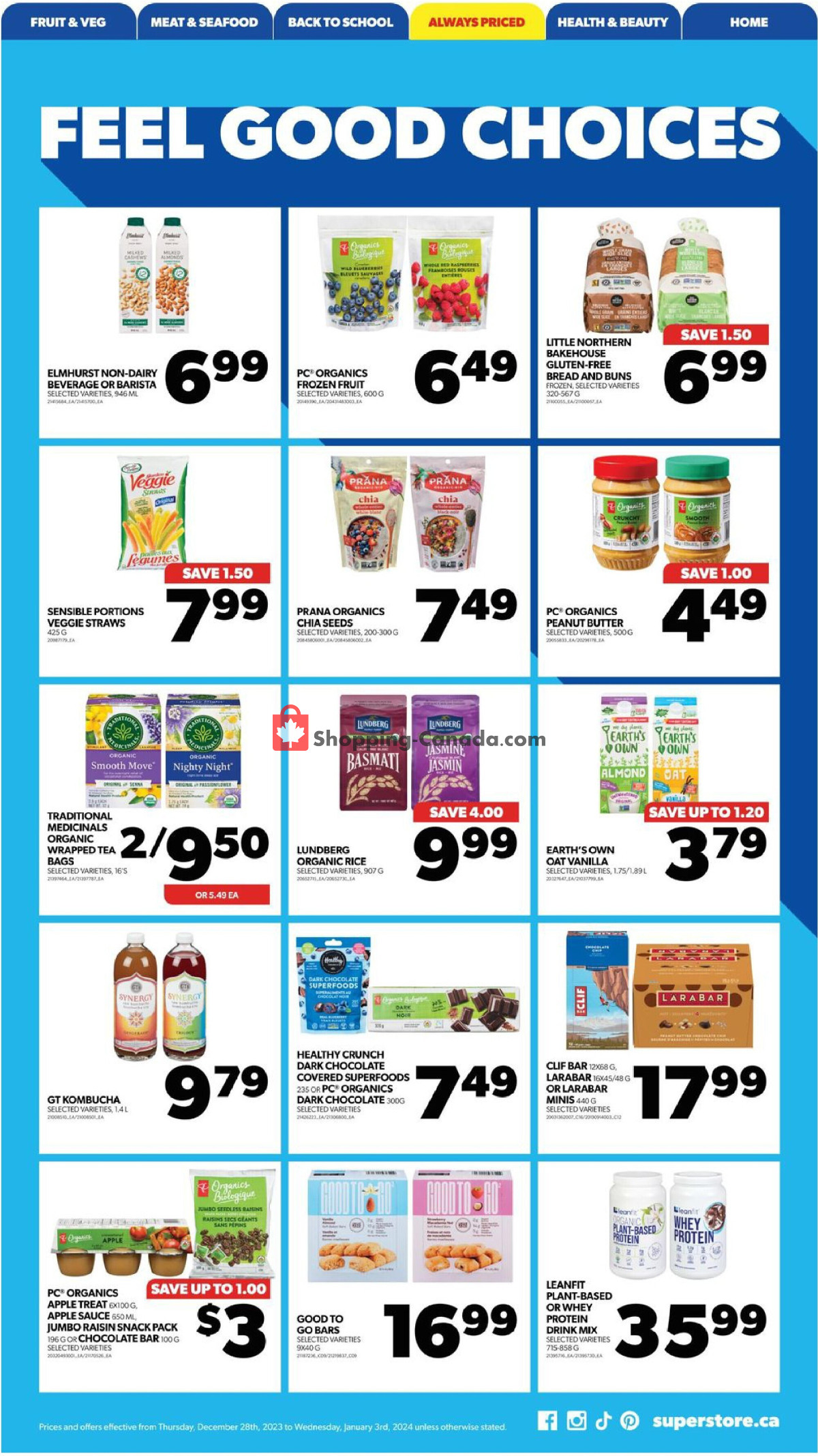 Real Canadian Superstore flyer from Thursday December 28, 2023 to Wednesday January 3, 2024 - page 14