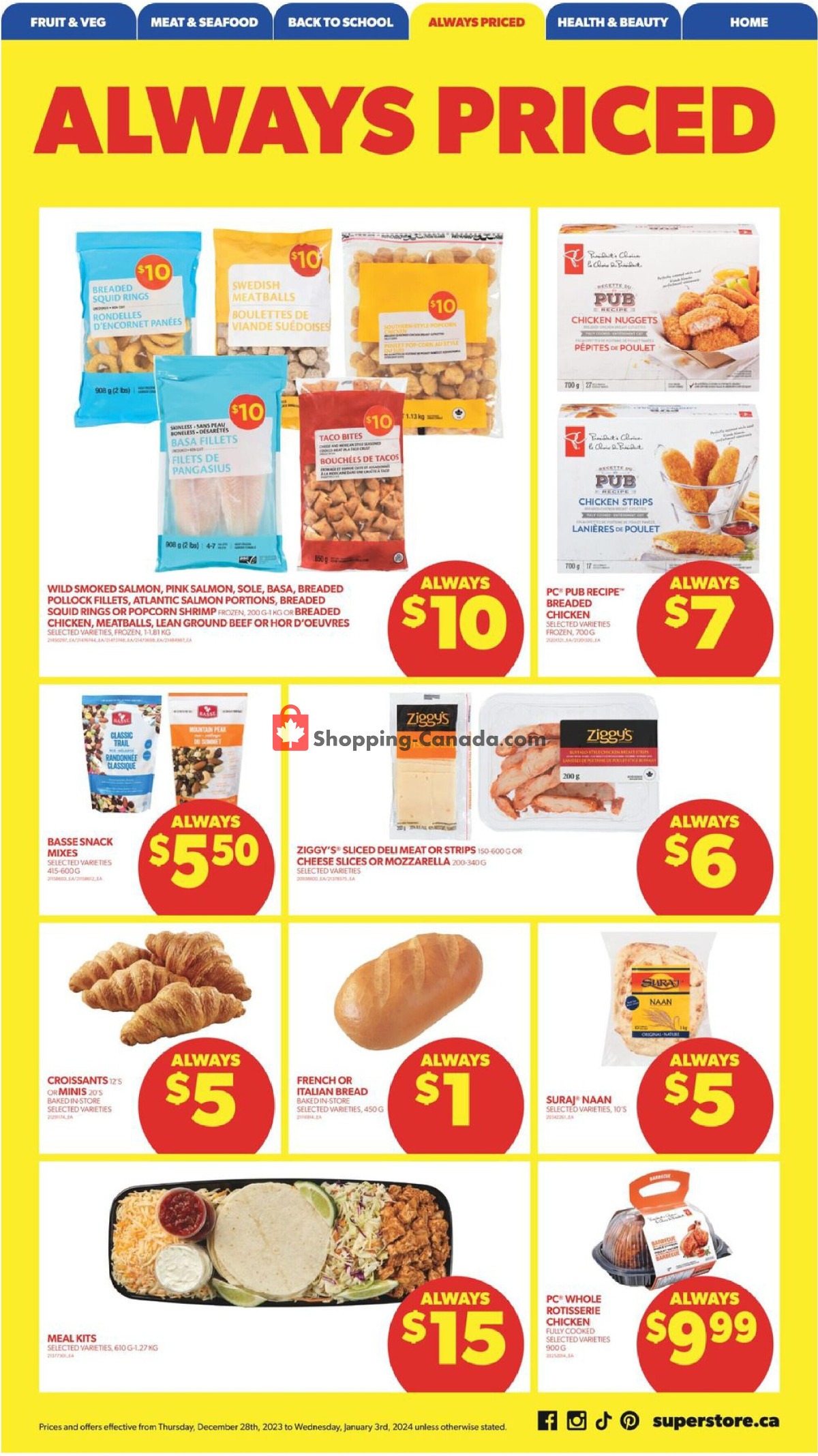 Real Canadian Superstore flyer from Thursday December 28, 2023 to Wednesday January 3, 2024 - page 15