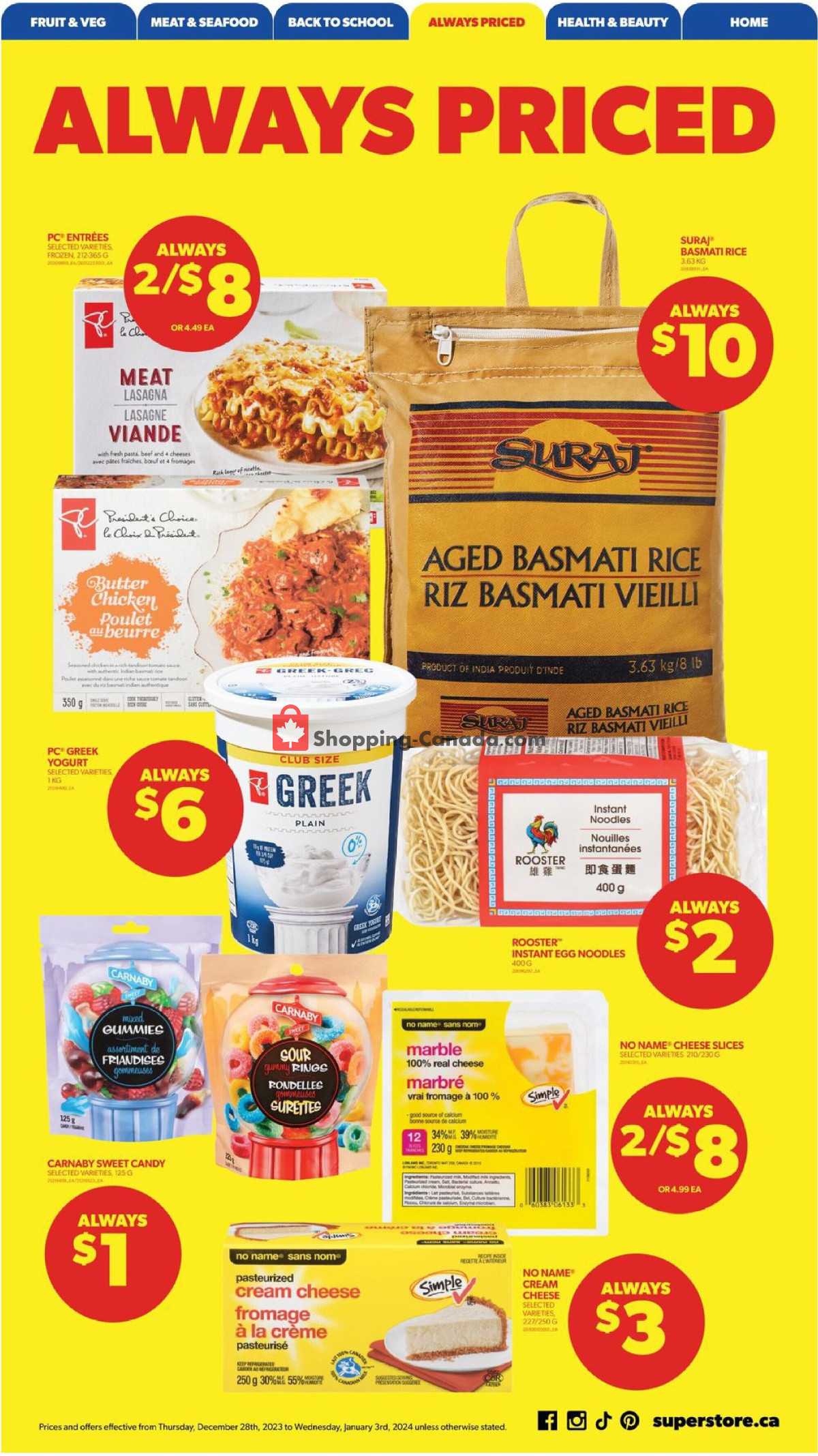 Real Canadian Superstore flyer from Thursday December 28, 2023 to Wednesday January 3, 2024 - page 16